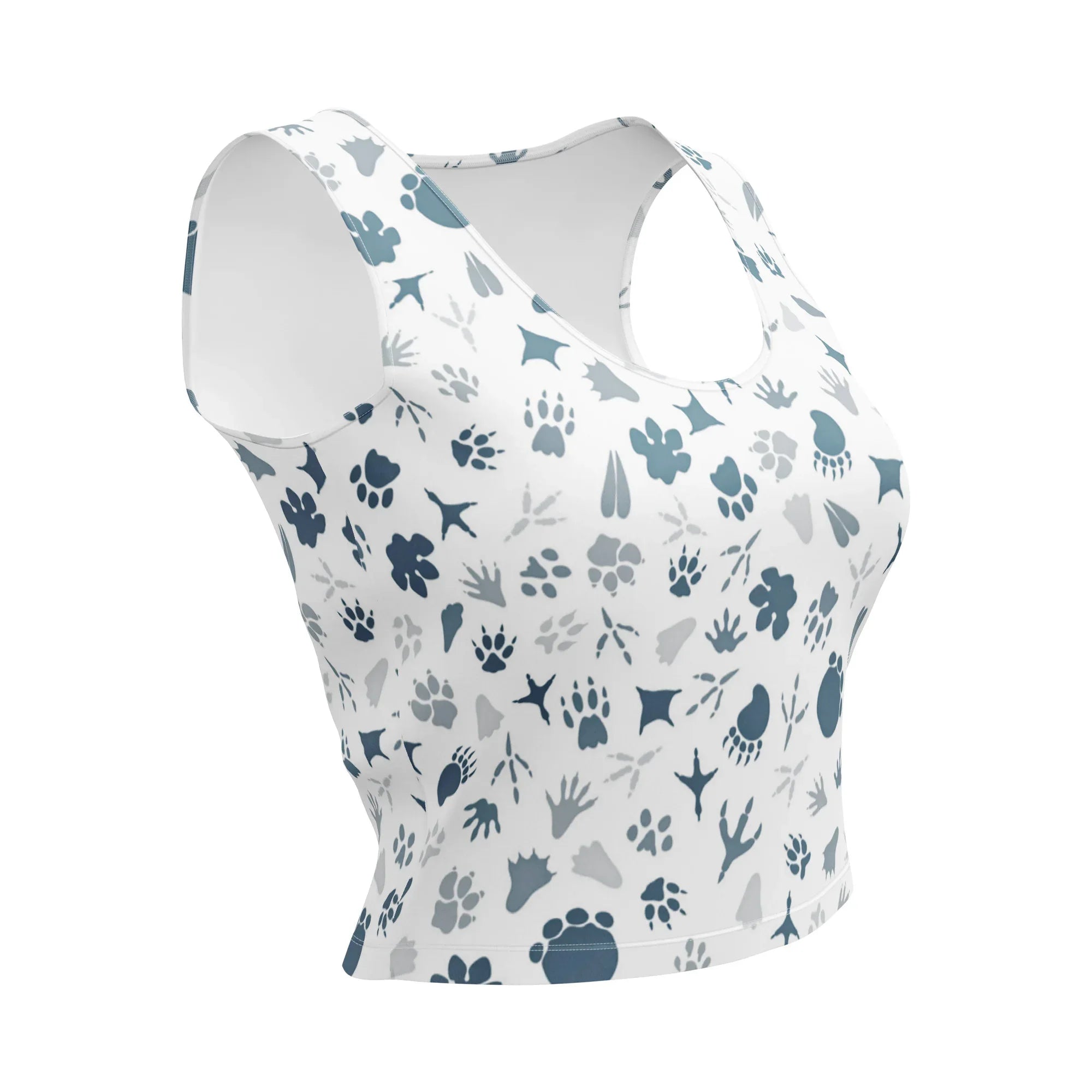 Crop Top Crop Tops AwRans Clothing all-over-print-crop-top-white-front-67bd29cfa4e36