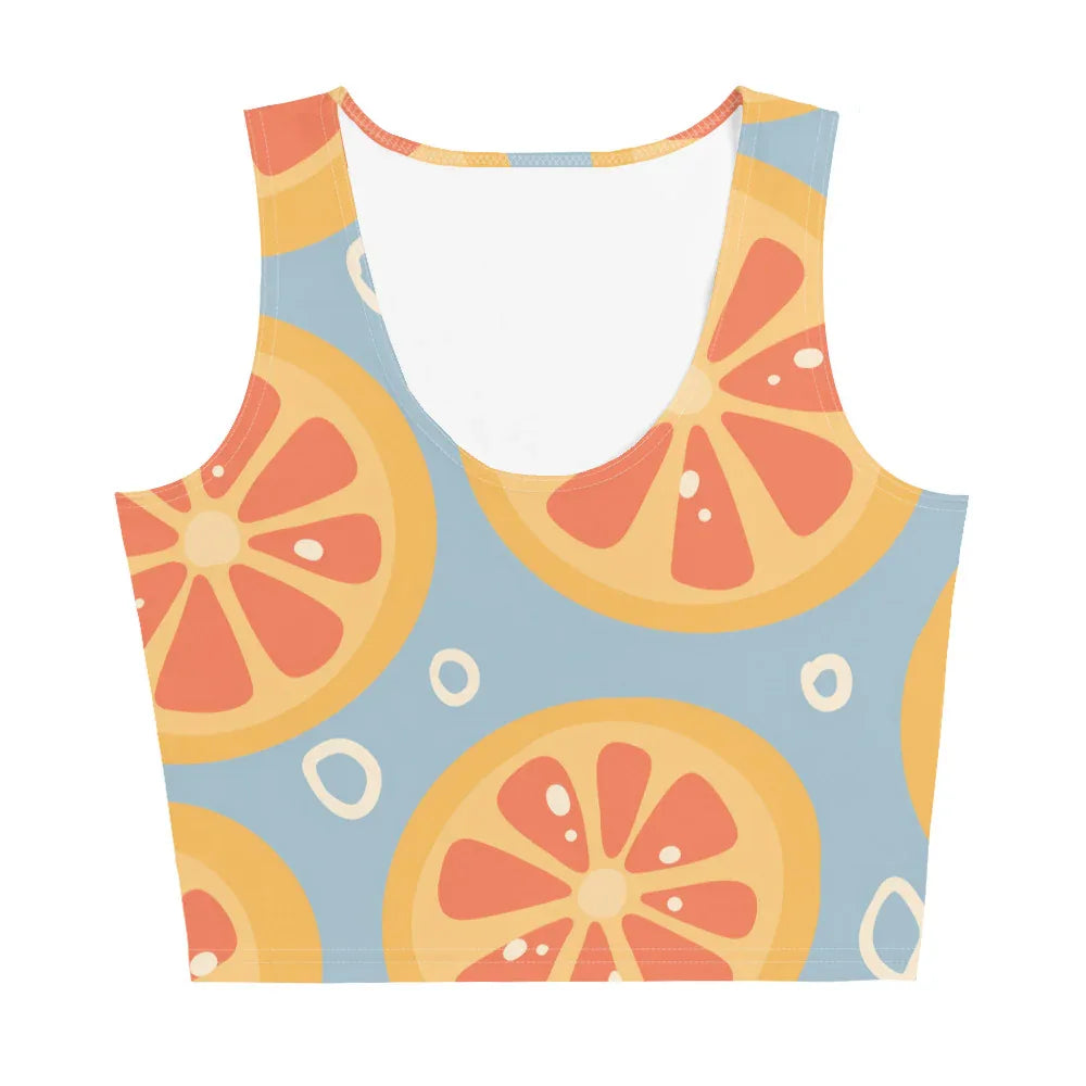 Crop Top Crop Tops AwRans Clothing all-over-print-crop-top-white-front-67bd2ad6f2421