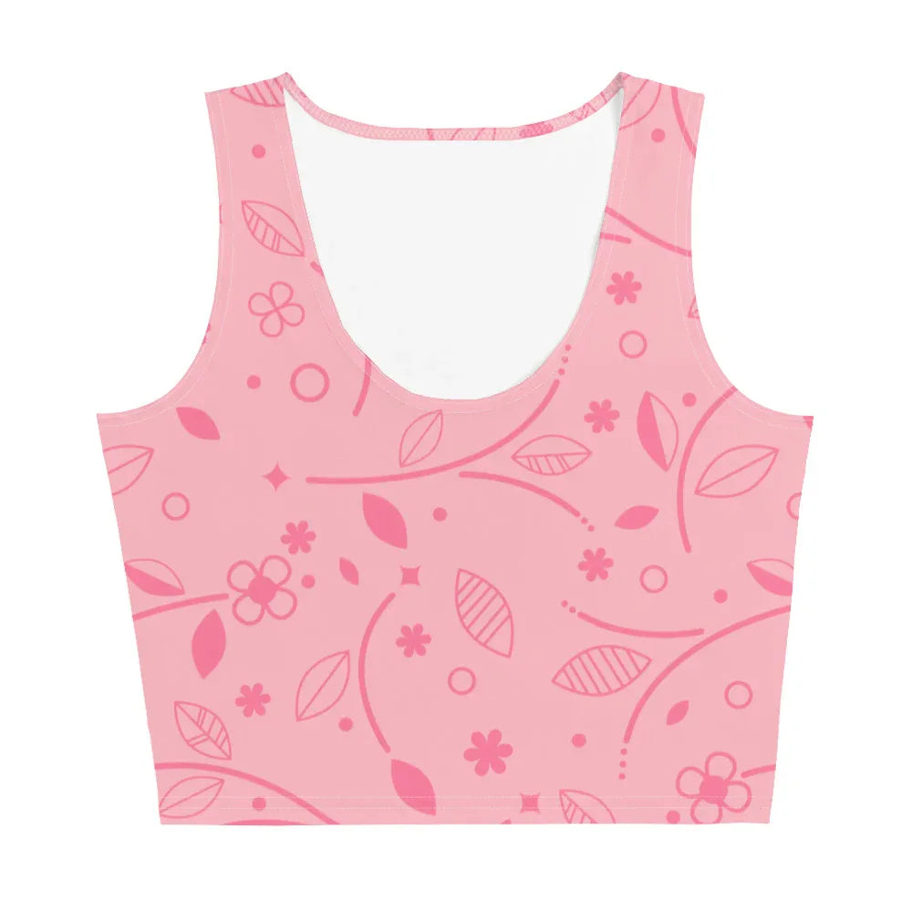 Crop Top Crop Tops AwRans Clothing all-over-print-crop-top-white-front-67bd2b0c4e58e