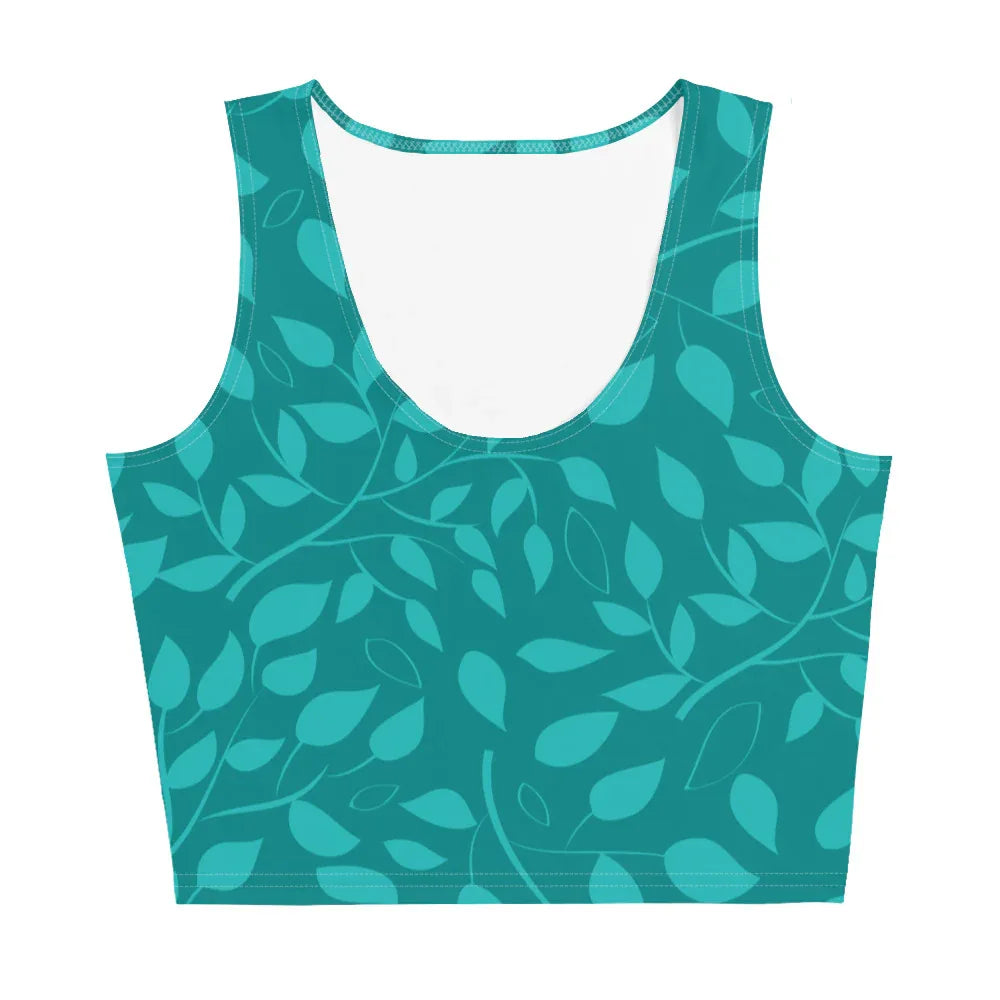 Crop Top Crop Tops AwRans Clothing all-over-print-crop-top-white-front-67bd2c0e45d91
