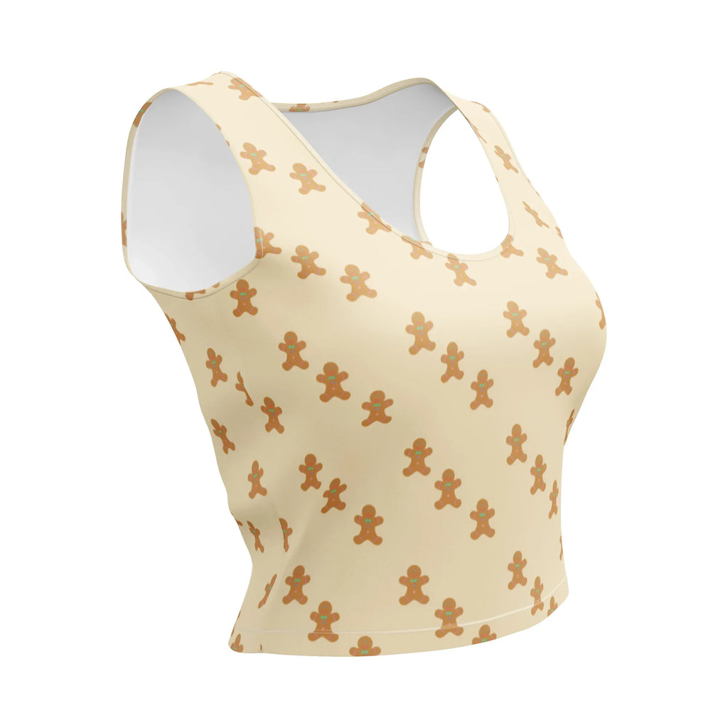 Crop Top Crop Tops AwRans Clothing all-over-print-crop-top-white-front-67bd2c8182bae