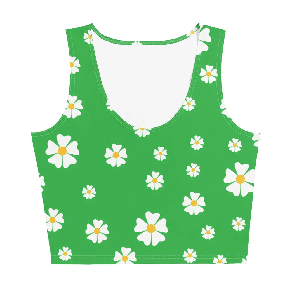 Crop Top Crop Tops AwRans Clothing all-over-print-crop-top-white-front-67bd2cc88697e
