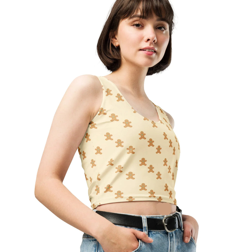 Crop Top Crop Tops AwRans Clothing all-over-print-crop-top-white-right-front-67bd2c8183283