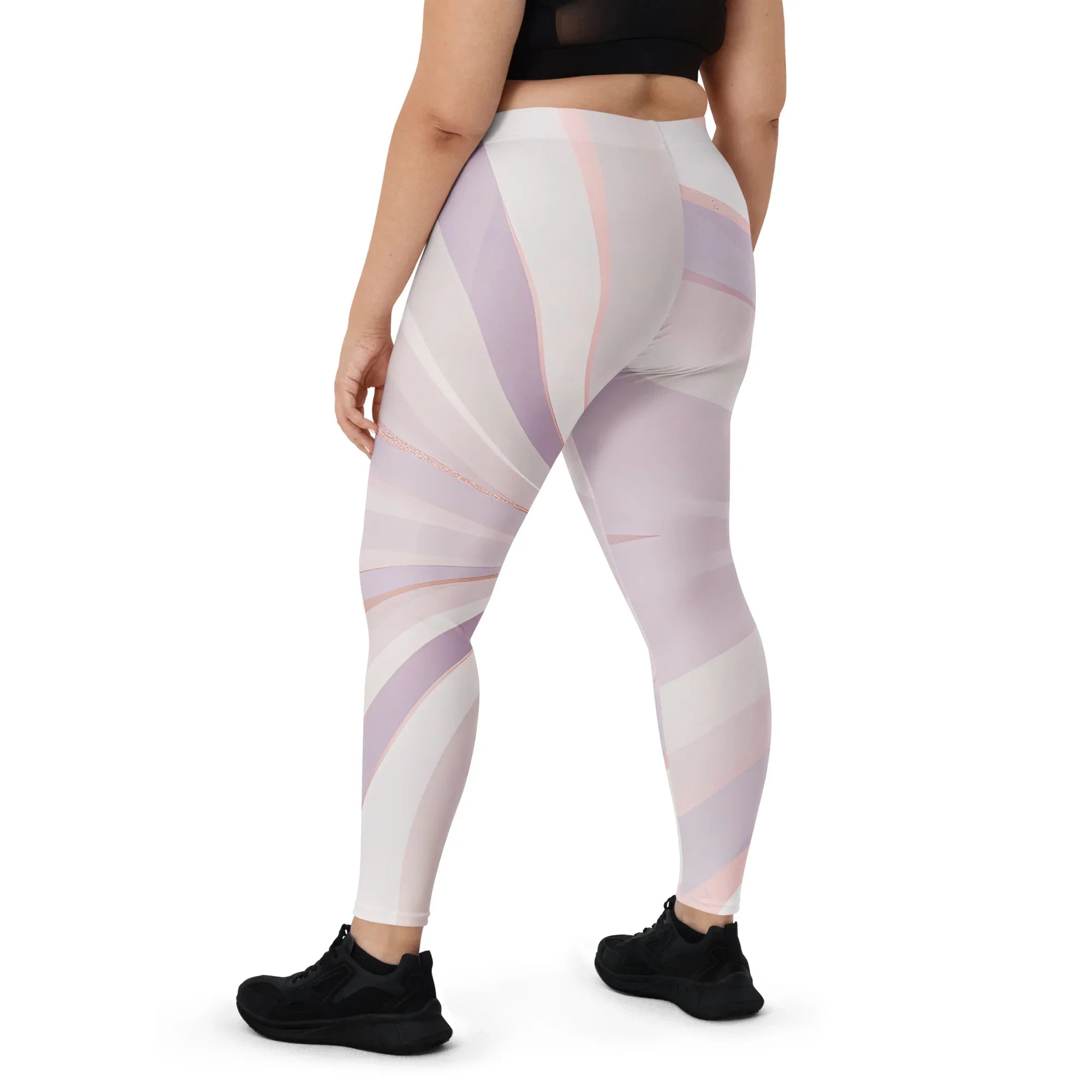 Leggings Leggings AwRans Clothing all-over-print-leggings-white-back-687e23243604d