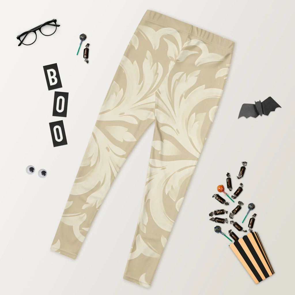 Leggings Leggings AwRans Clothing all-over-print-leggings-white-back-687f6c793734a
