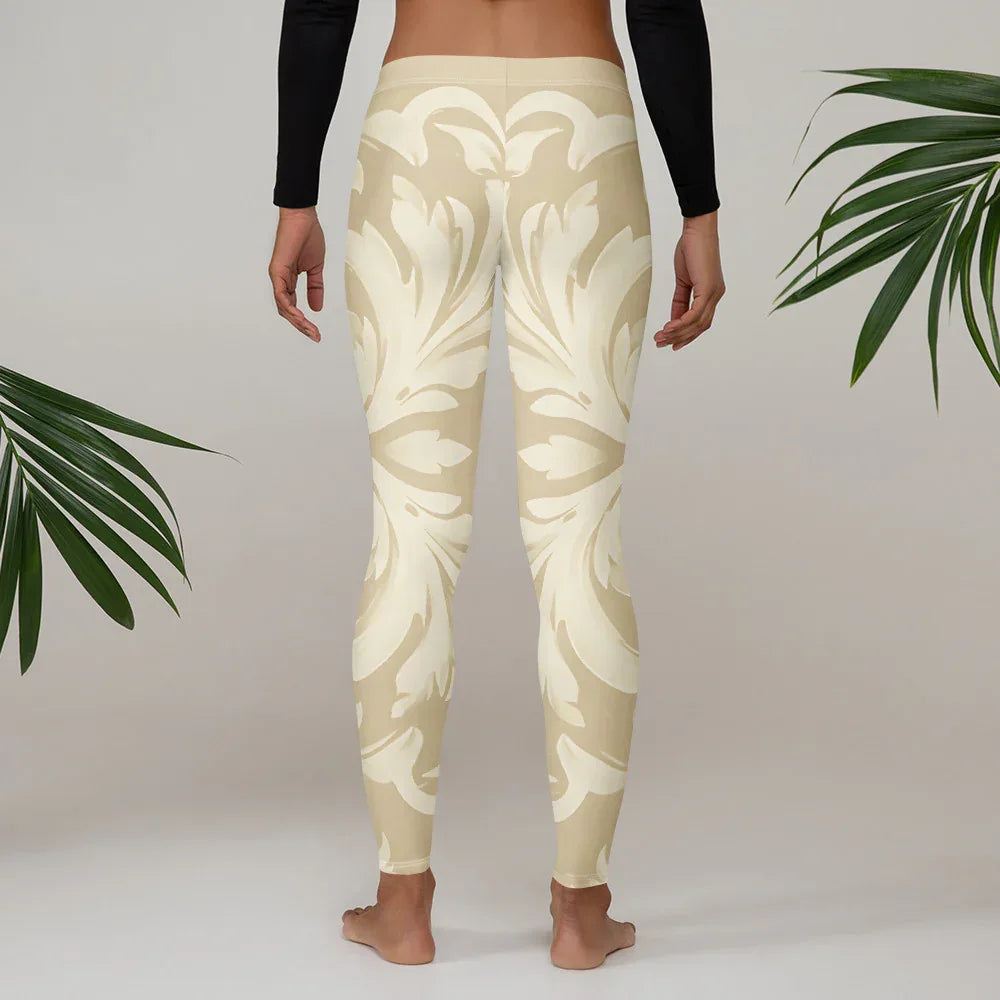 Leggings Leggings AwRans Clothing all-over-print-leggings-white-back-687f6c7937ead