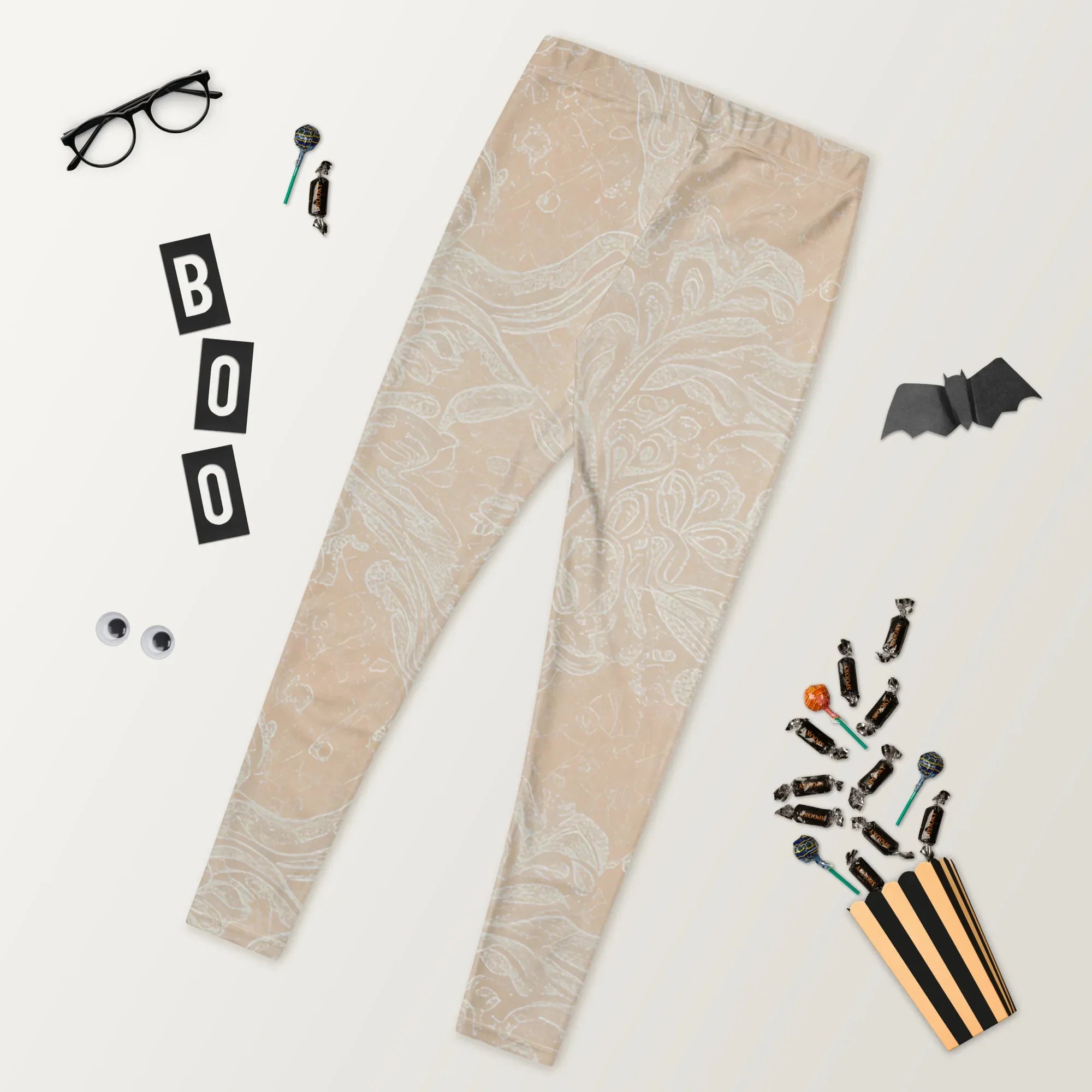 Leggings Leggings AwRans Clothing all-over-print-leggings-white-back-687f6ced8455a