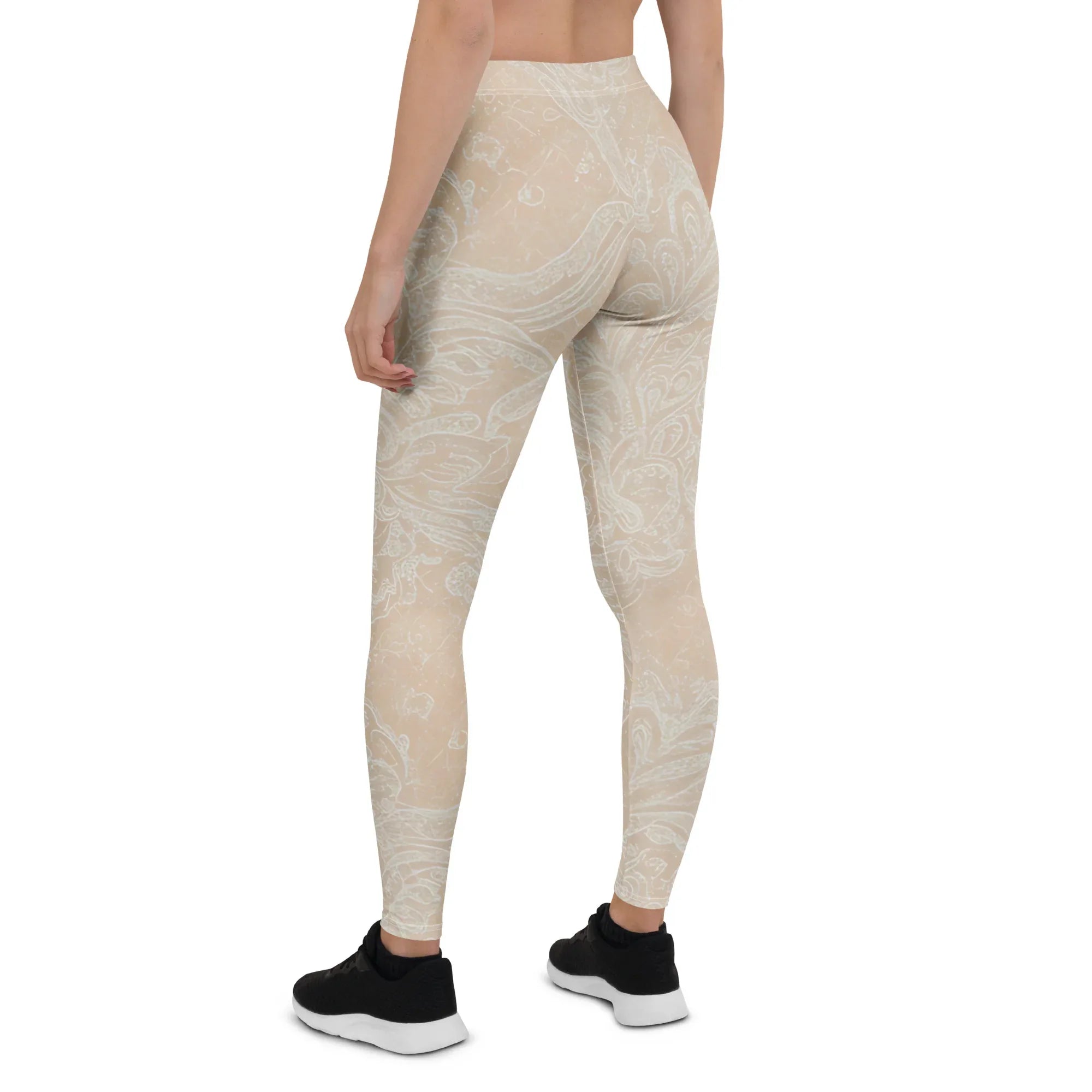 Leggings Leggings AwRans Clothing all-over-print-leggings-white-back-687f6ced848b6