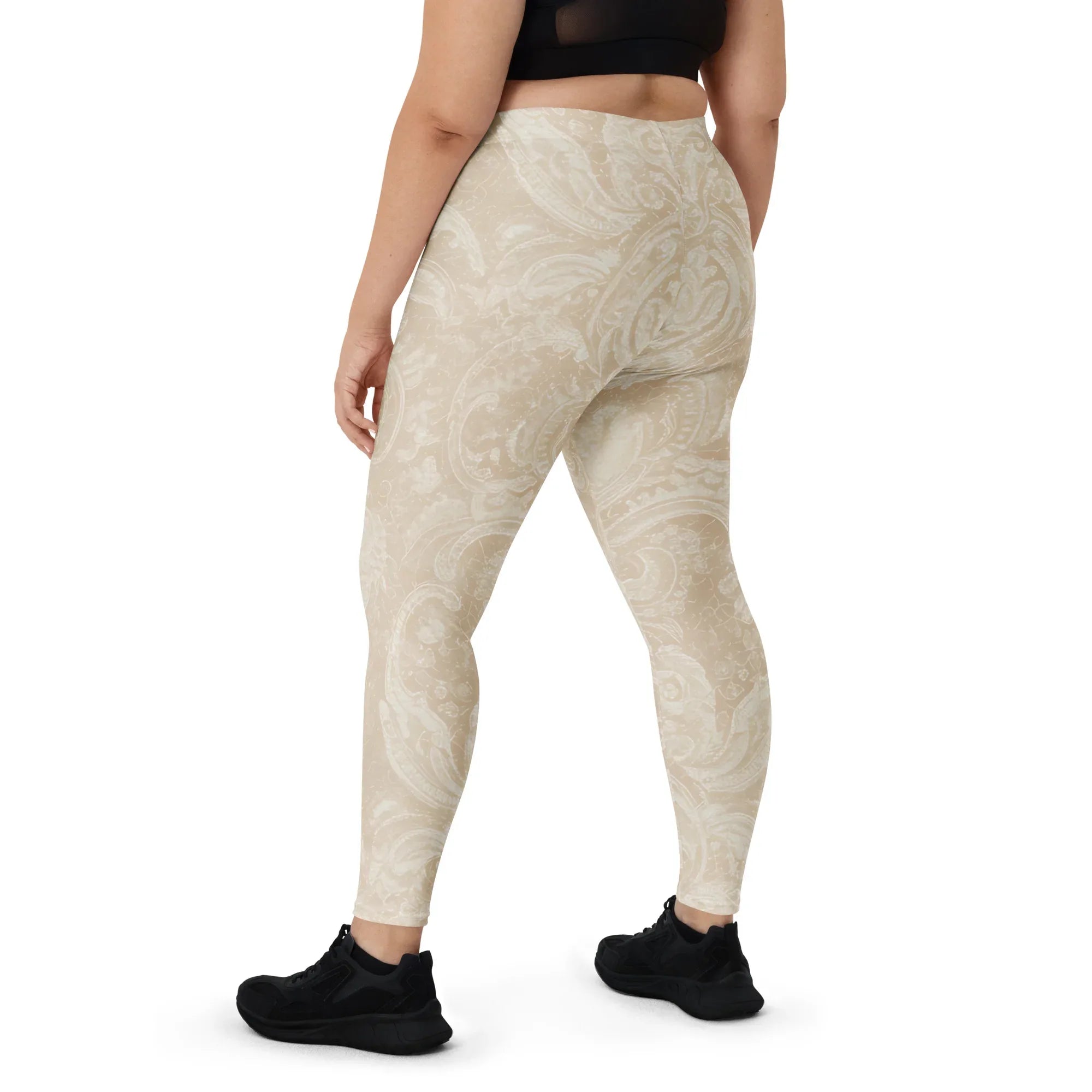Leggings Leggings AwRans Clothing all-over-print-leggings-white-back-687f6d244df7f