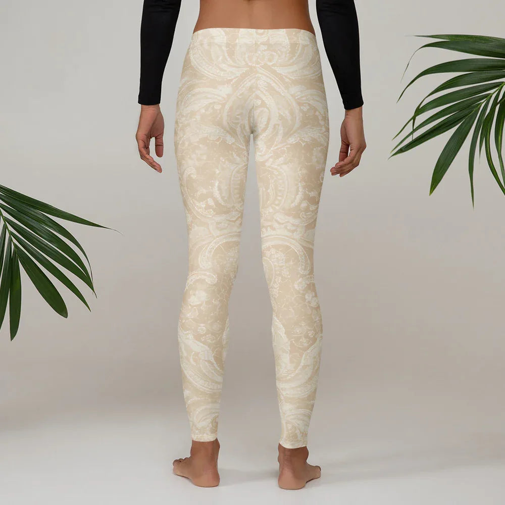 Leggings Leggings AwRans Clothing all-over-print-leggings-white-back-687f6d244f093