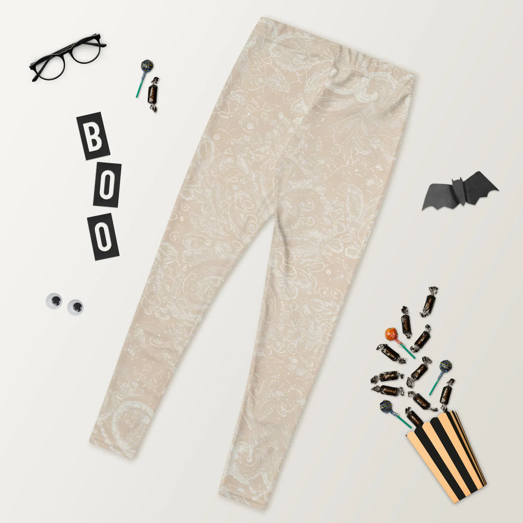 Leggings Leggings AwRans Clothing all-over-print-leggings-white-back-687f6d800353d