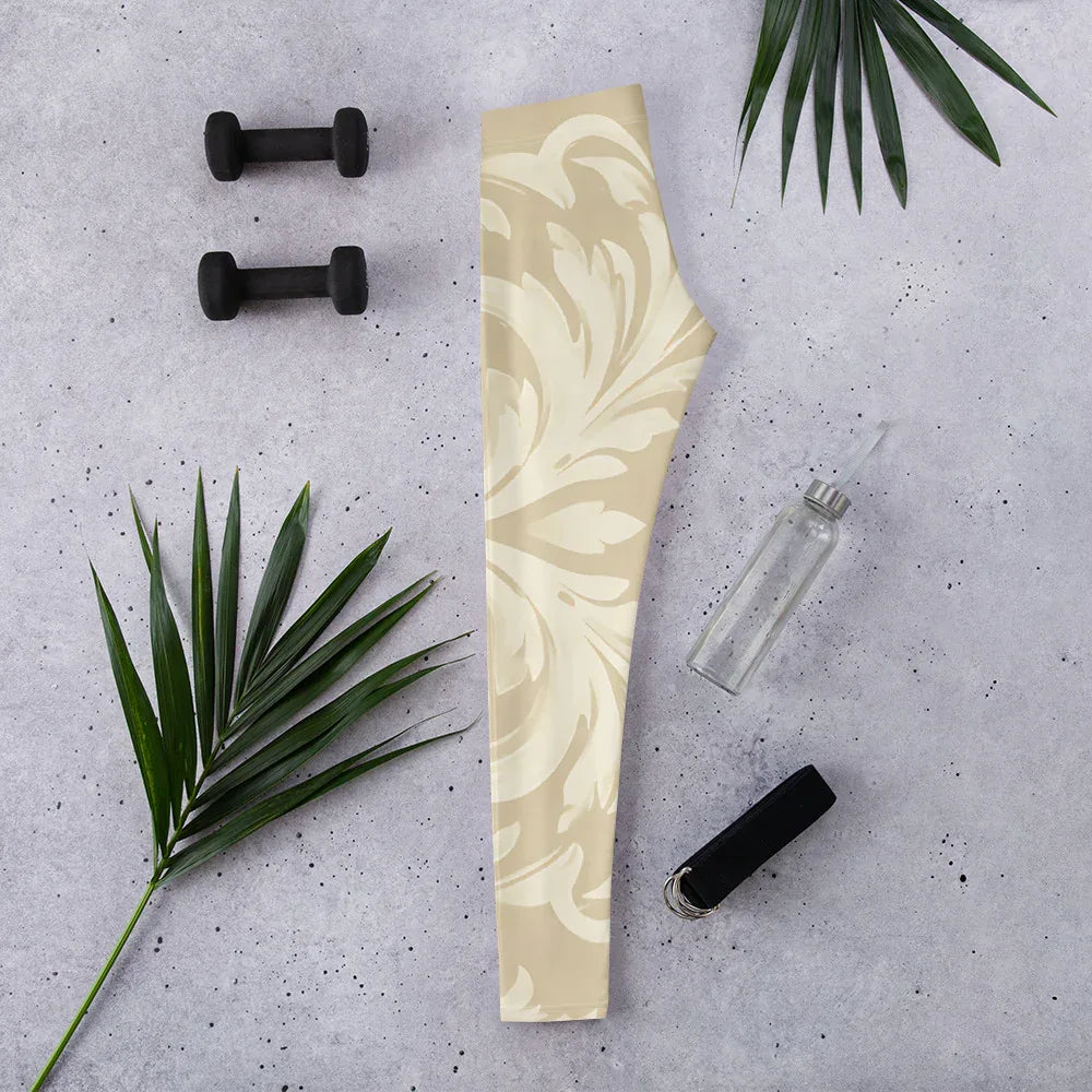 Leggings XL Leggings AwRans Clothing all-over-print-leggings-white-flat-lifestyle-687f6c7935fc3