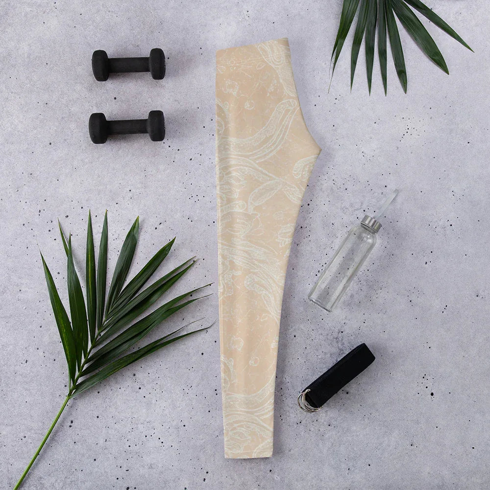 Leggings XL Leggings AwRans Clothing all-over-print-leggings-white-flat-lifestyle-687f6ced8346e