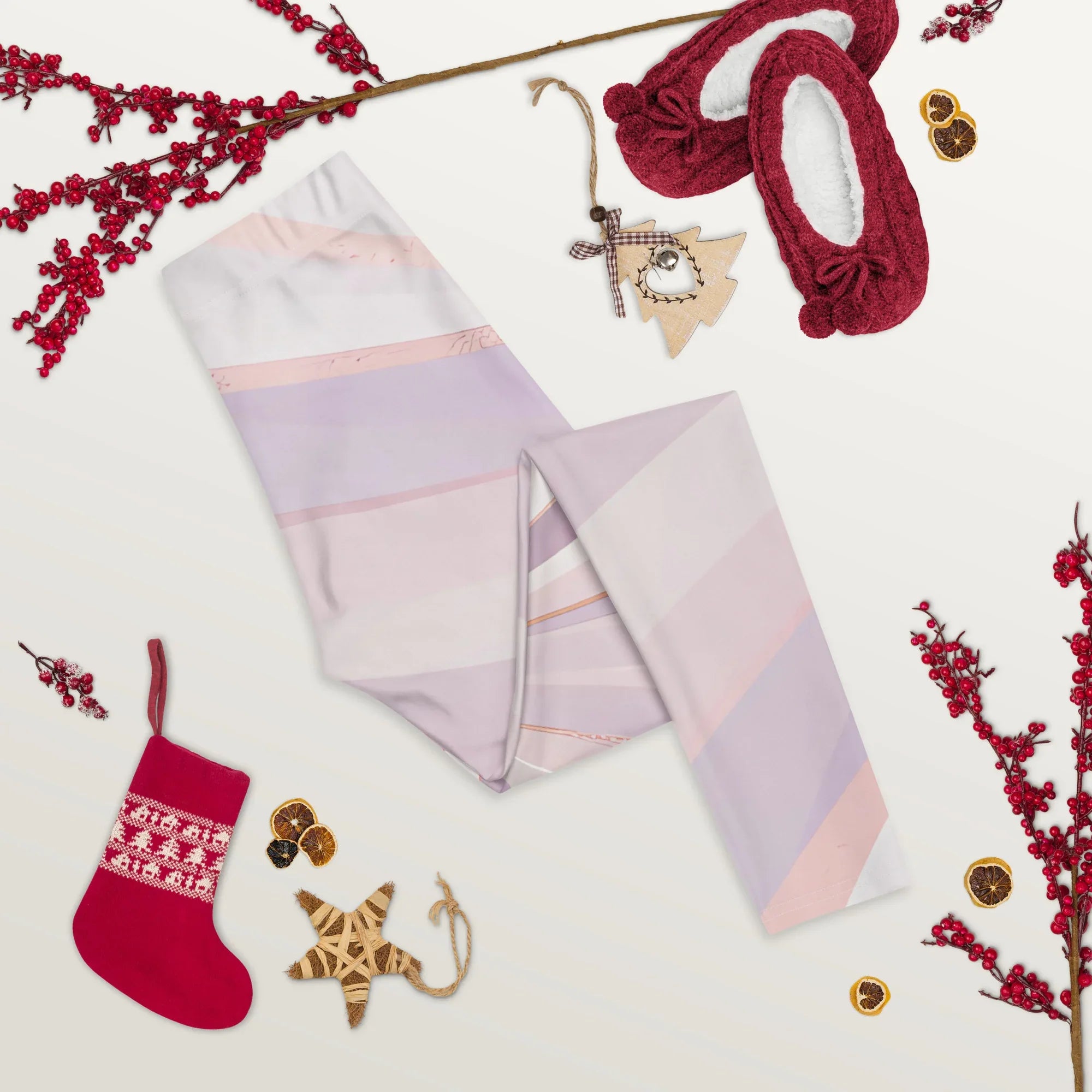 Leggings Leggings AwRans Clothing all-over-print-leggings-white-front-2-687e232436480