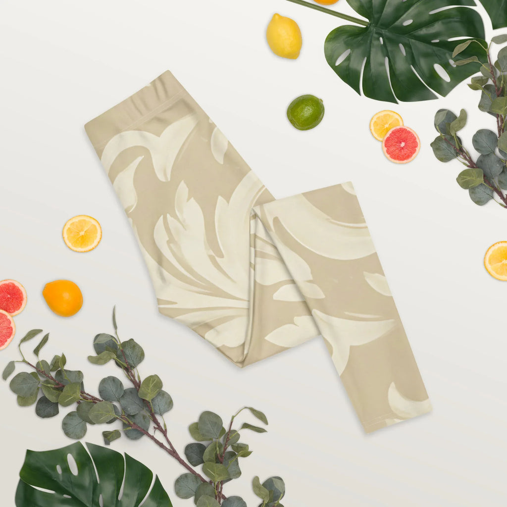 Leggings Leggings AwRans Clothing all-over-print-leggings-white-front-2-687f6c7936fb6