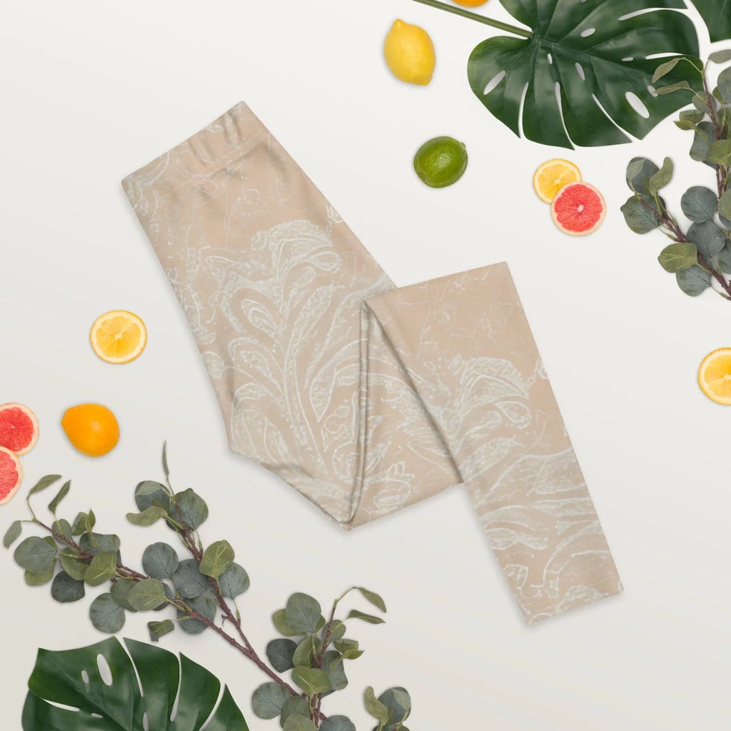 Leggings Leggings AwRans Clothing all-over-print-leggings-white-front-2-687f6ced841ea