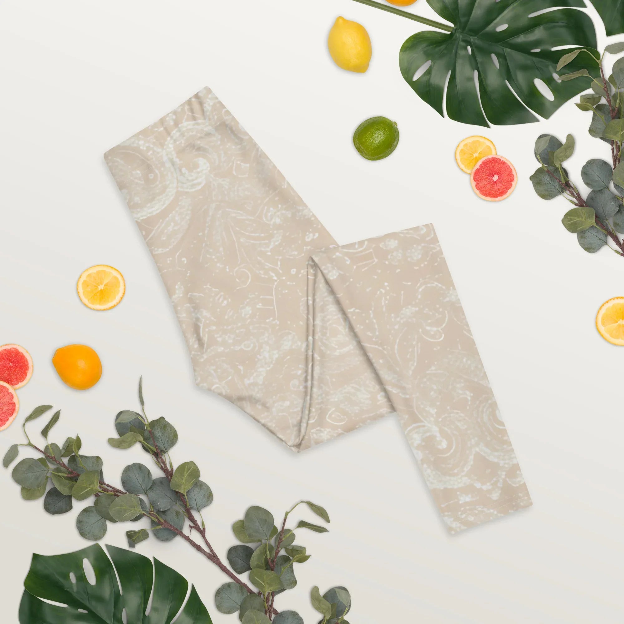 Leggings Leggings AwRans Clothing all-over-print-leggings-white-front-2-687f6d80031c4