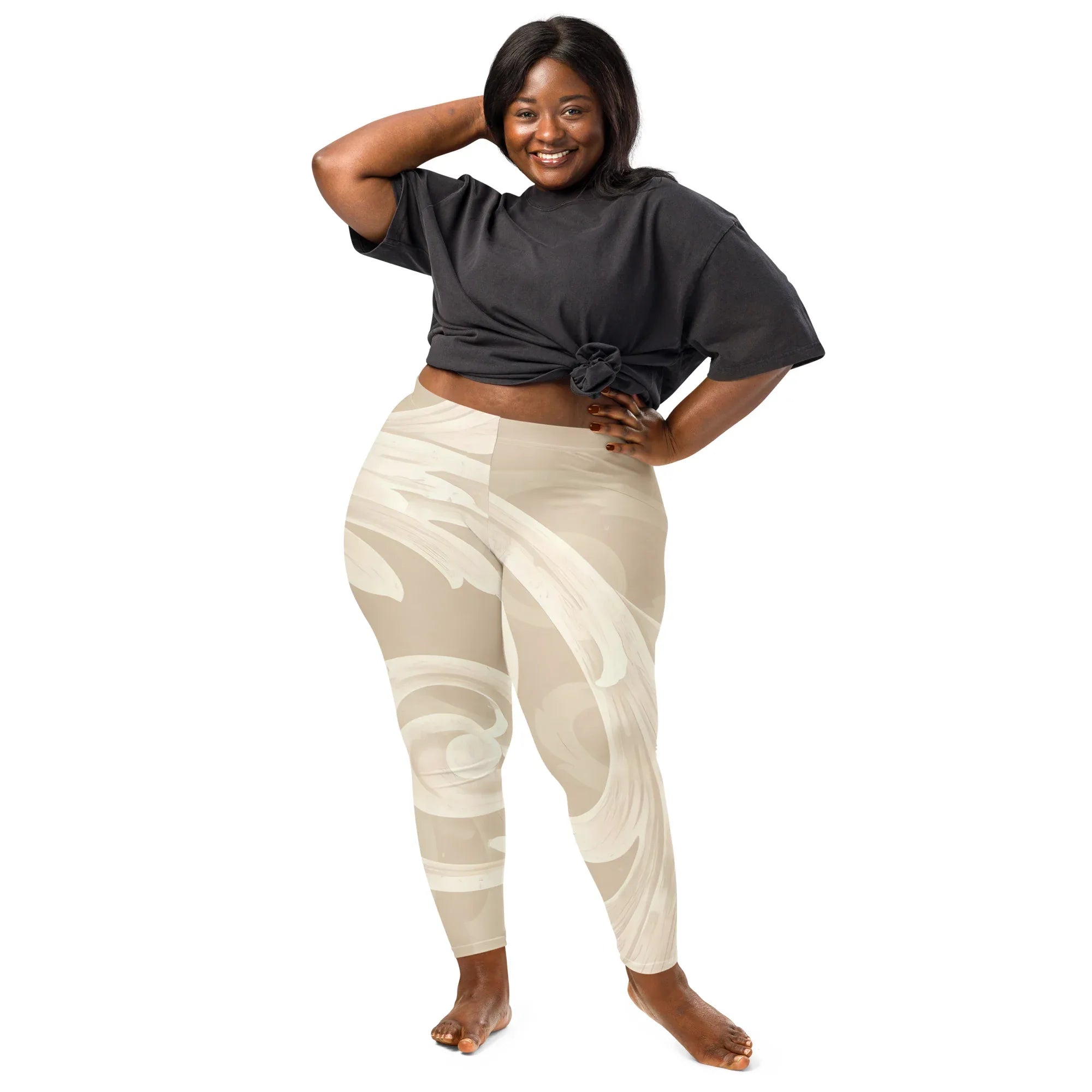 Leggings Leggings AwRans Clothing all-over-print-leggings-white-front-687e22edd1111
