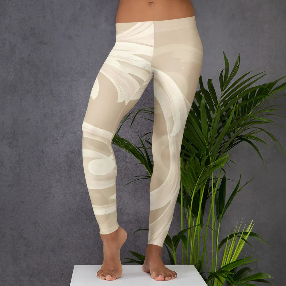 Leggings Leggings AwRans Clothing all-over-print-leggings-white-front-687e22edd2437