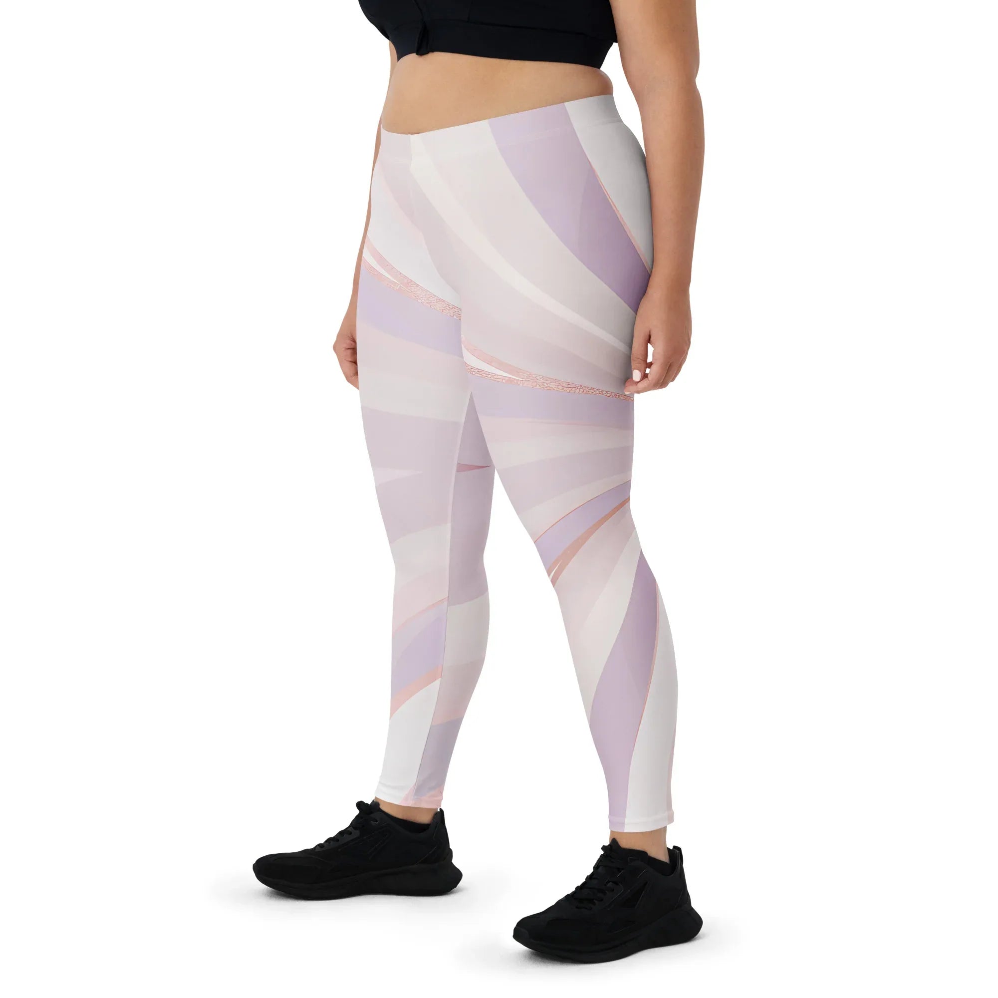 Leggings Leggings AwRans Clothing all-over-print-leggings-white-front-687e2324360e6