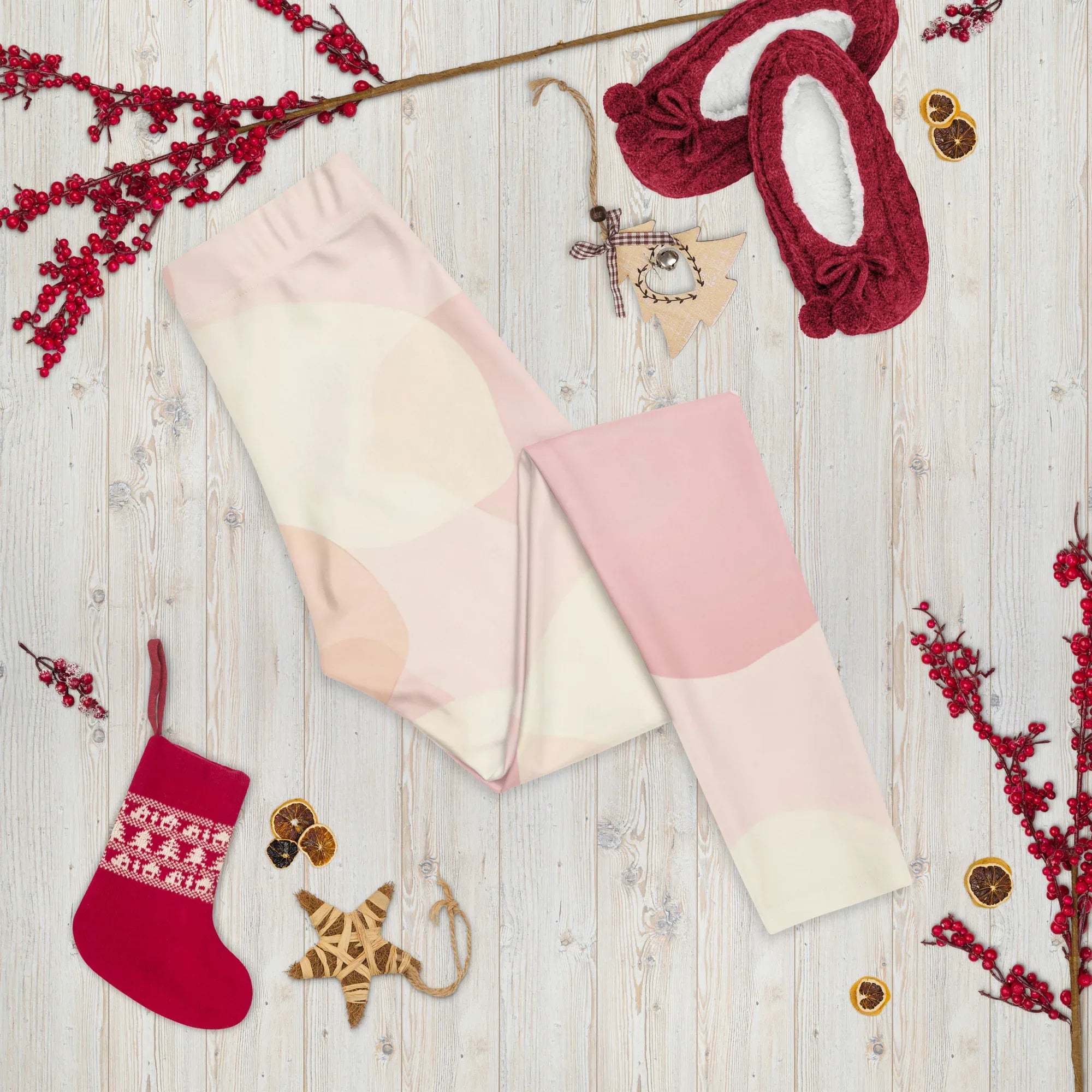 Leggings Leggings AwRans Clothing all-over-print-leggings-white-front-687e240aad222