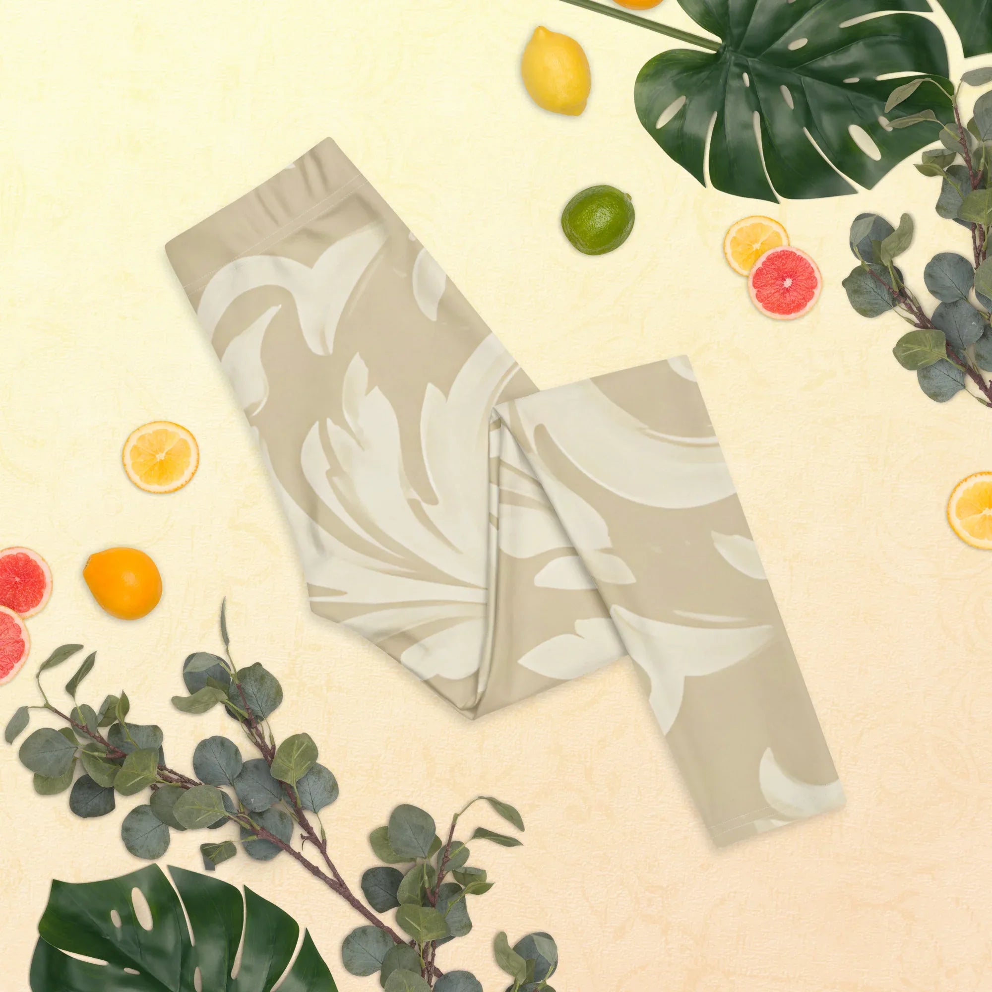 Leggings Leggings AwRans Clothing all-over-print-leggings-white-front-687f6c793704d