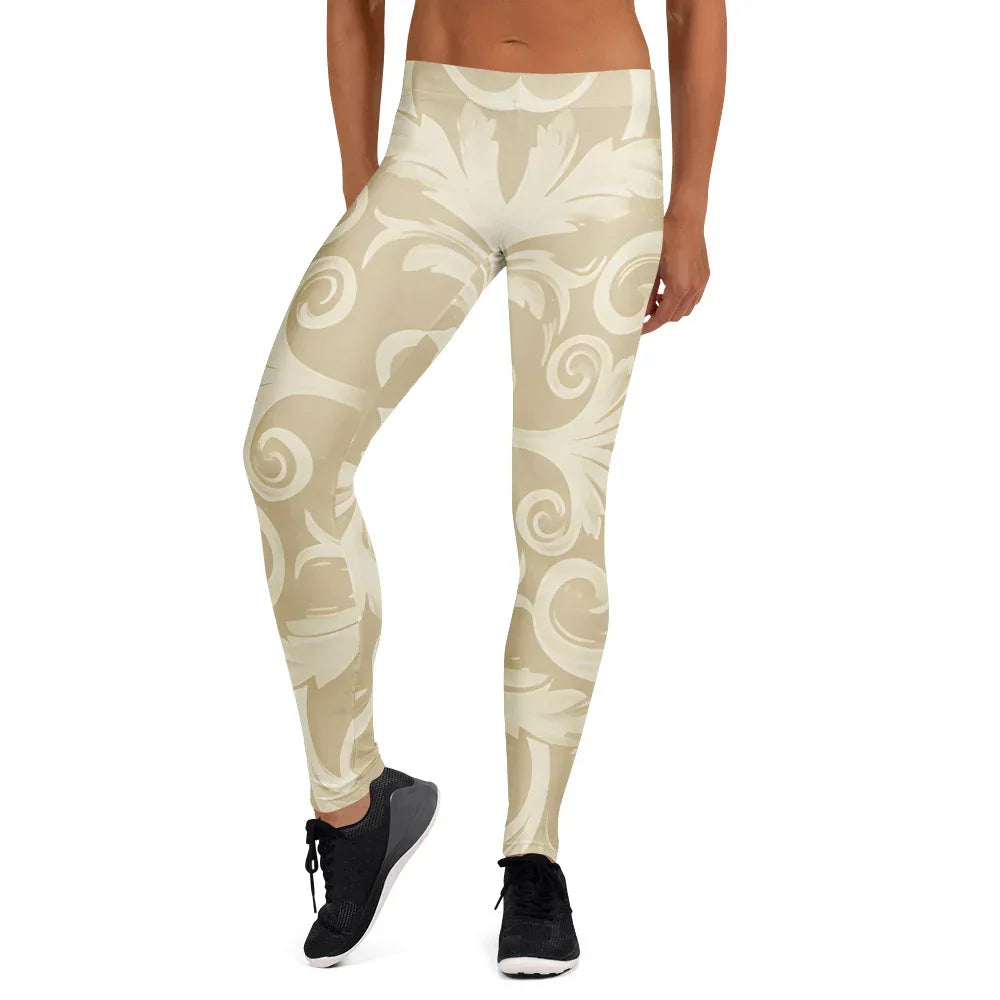 Leggings Leggings AwRans Clothing all-over-print-leggings-white-front-687f6c79379d7