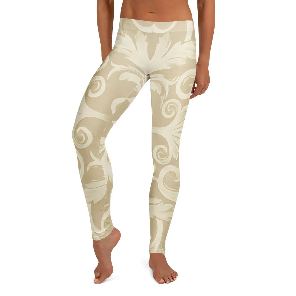 Leggings Leggings AwRans Clothing all-over-print-leggings-white-front-687f6c7937c0c