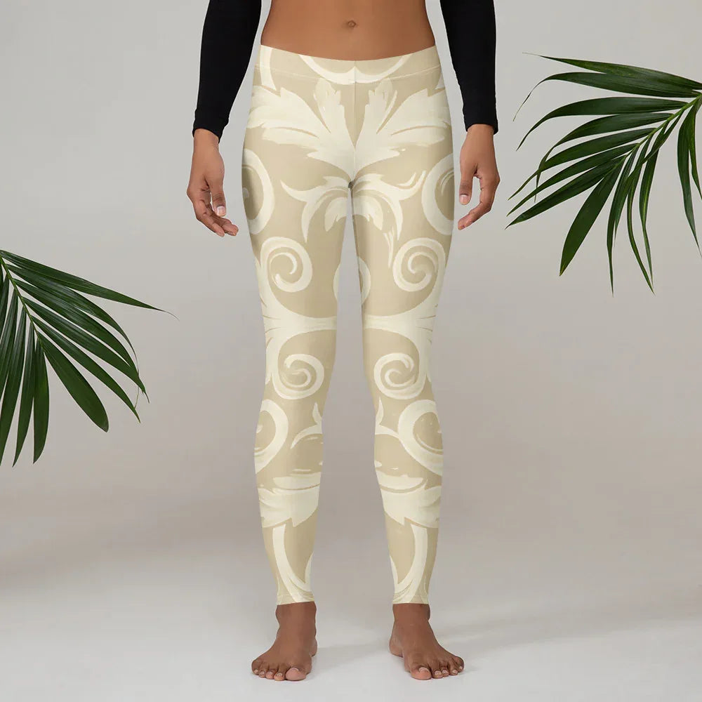 Leggings Leggings AwRans Clothing all-over-print-leggings-white-front-687f6c7937f31