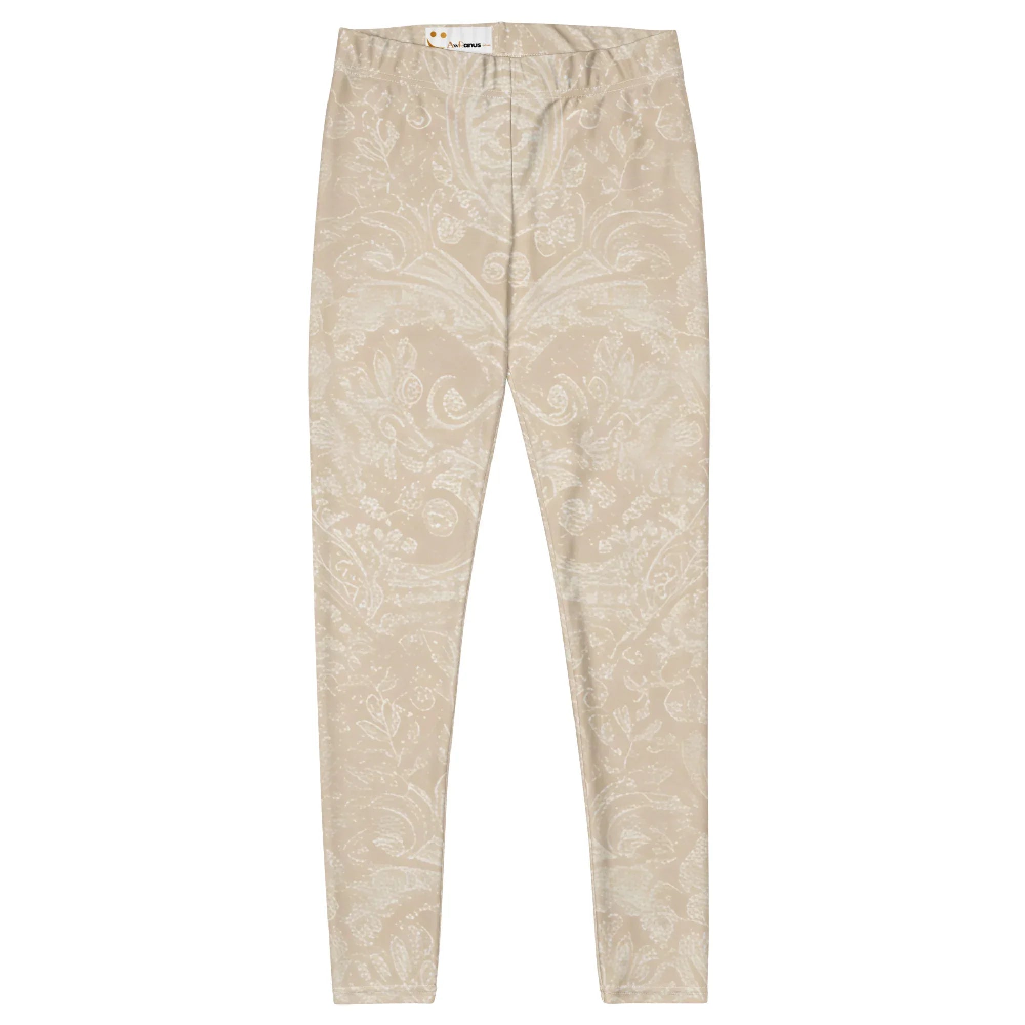 Leggings Leggings AwRans Clothing all-over-print-leggings-white-front-687f6cb4a4285
