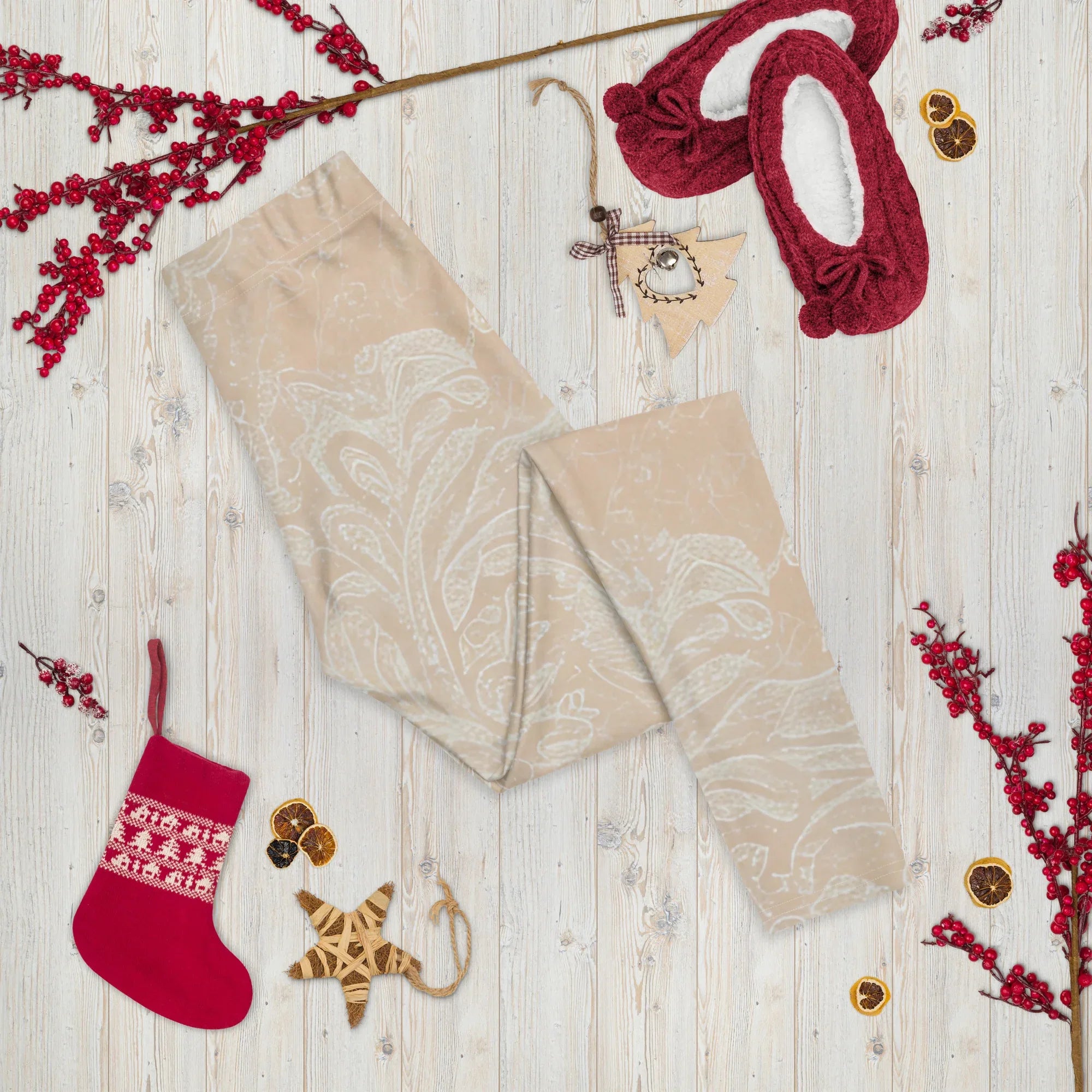 Leggings Leggings AwRans Clothing all-over-print-leggings-white-front-687f6ced844cb