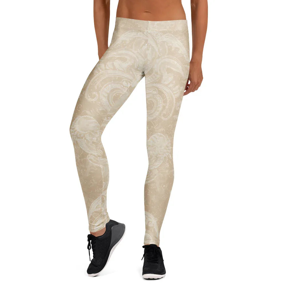 Leggings Leggings AwRans Clothing all-over-print-leggings-white-front-687f6d244eb7d
