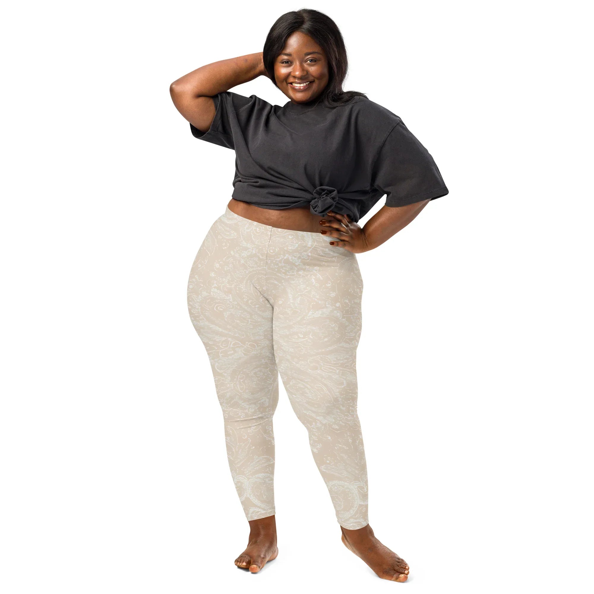 Leggings Leggings AwRans Clothing all-over-print-leggings-white-front-687f6d8002dee