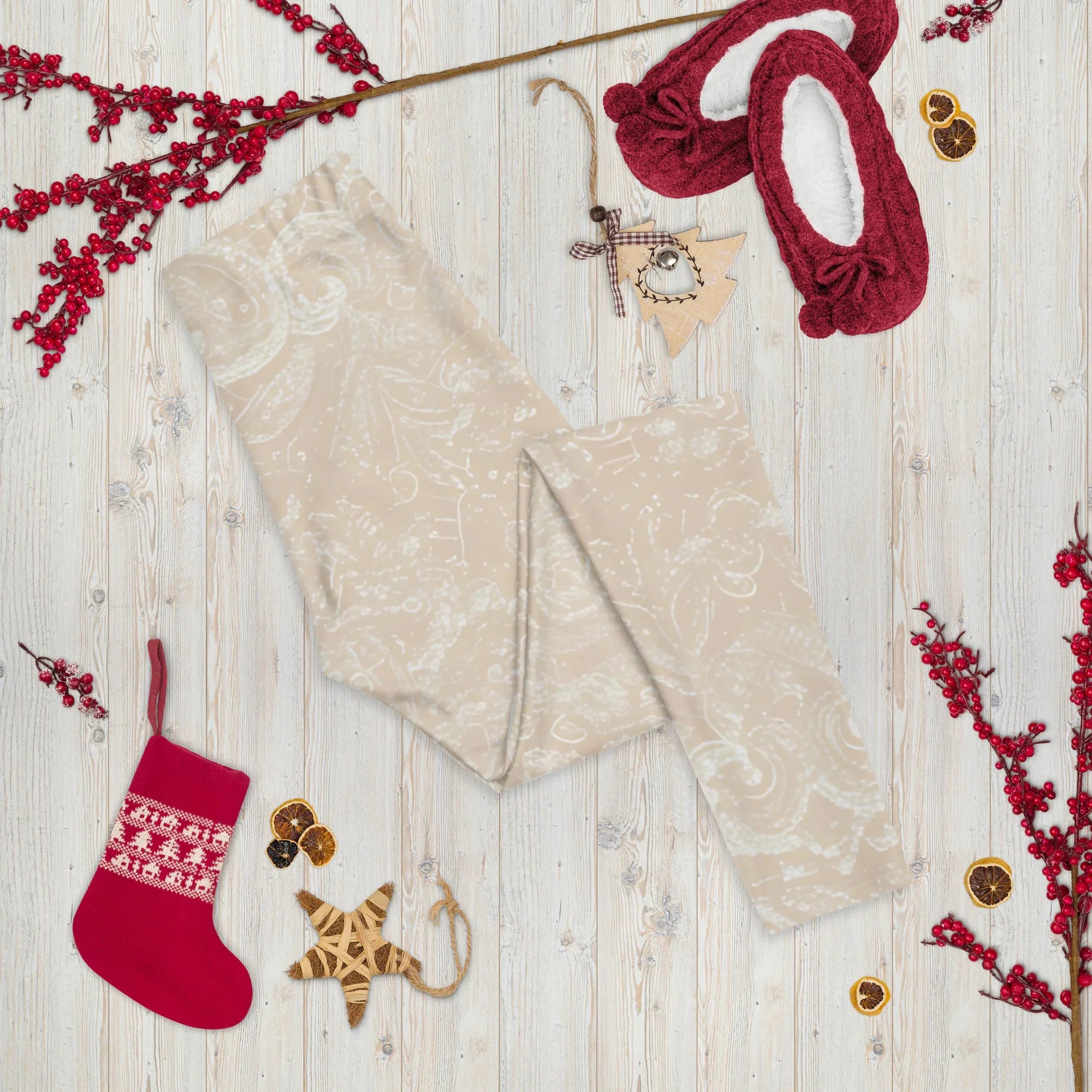 Leggings Leggings AwRans Clothing all-over-print-leggings-white-front-687f6d80034b3