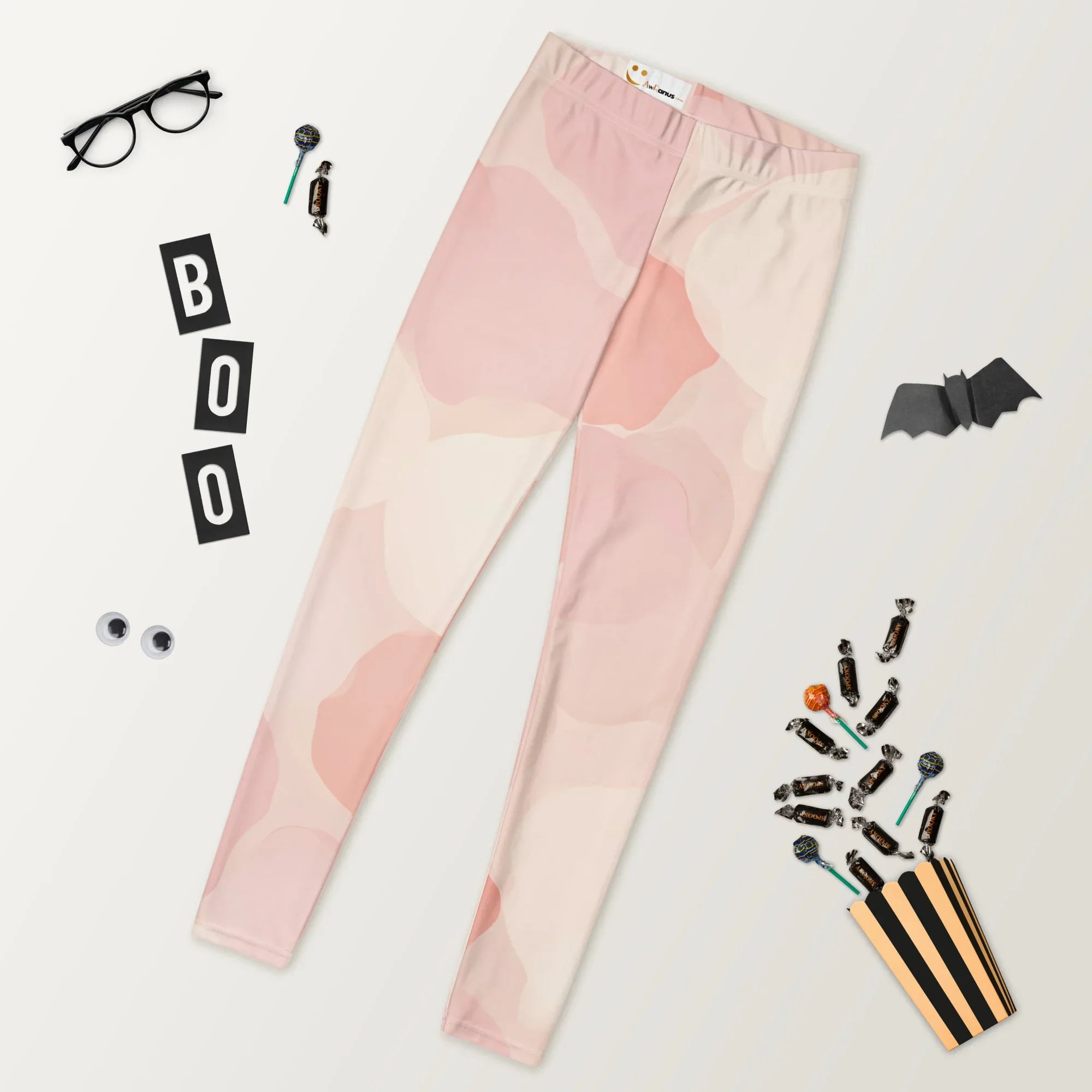 Leggings Leggings AwRans Clothing all-over-print-leggings-white-front-687f848d75ca2