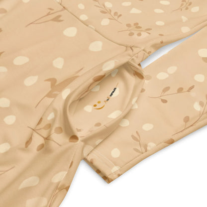 All-Over Print Long Sleeve Midi Dress - AwRans Clothing