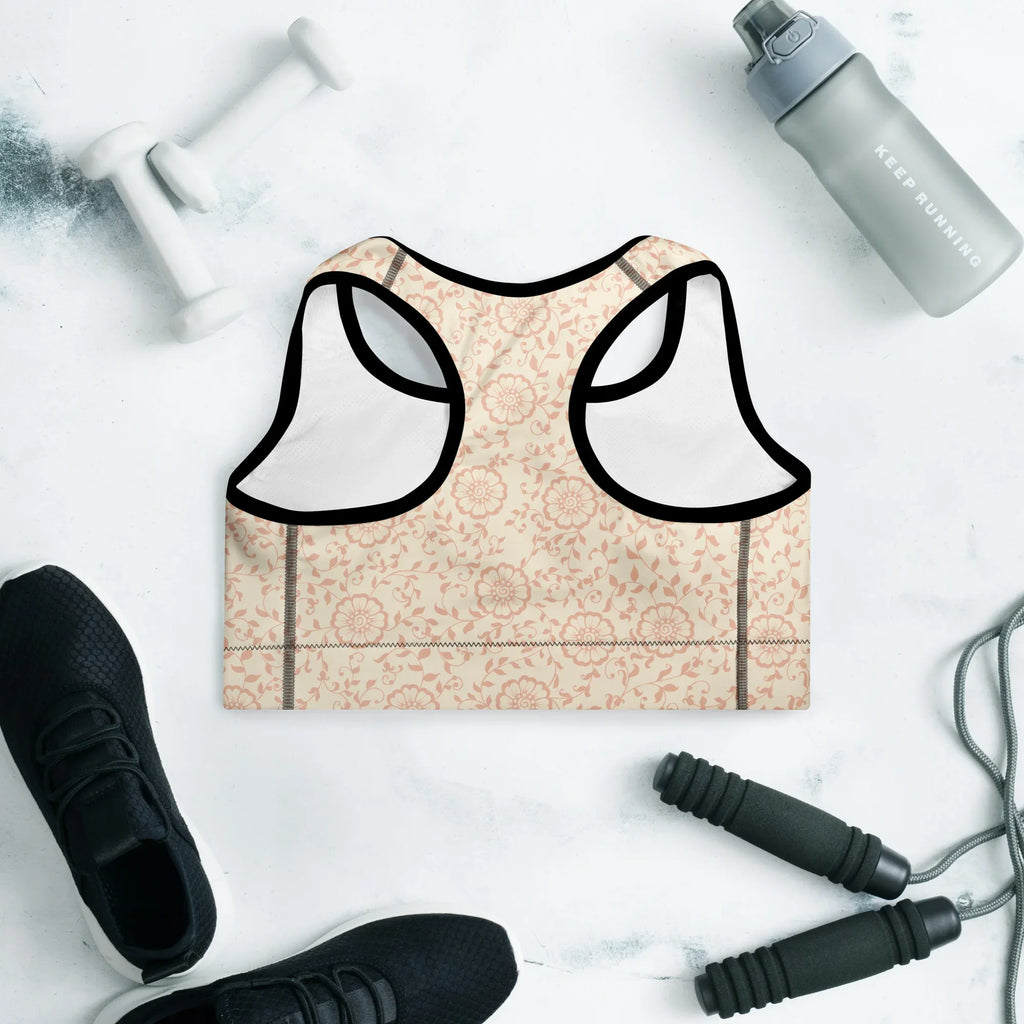 Padded Sports Bra Sports Bra AwRans Clothing all-over-print-padded-sports-bra-black-back-67ec0c6ba4dbf