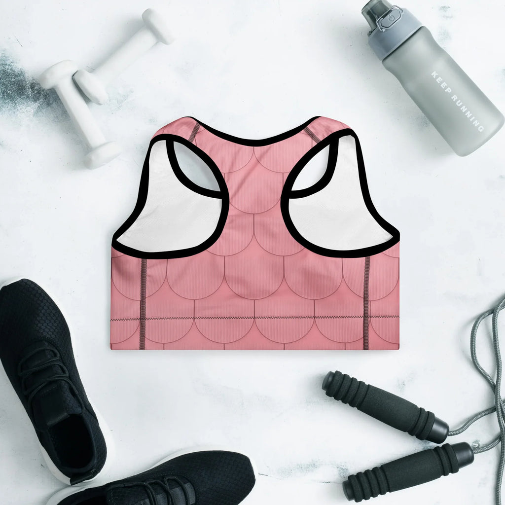 Padded Sports Bra Sports Bra AwRans Clothing all-over-print-padded-sports-bra-black-back-67ec0df0a26e2