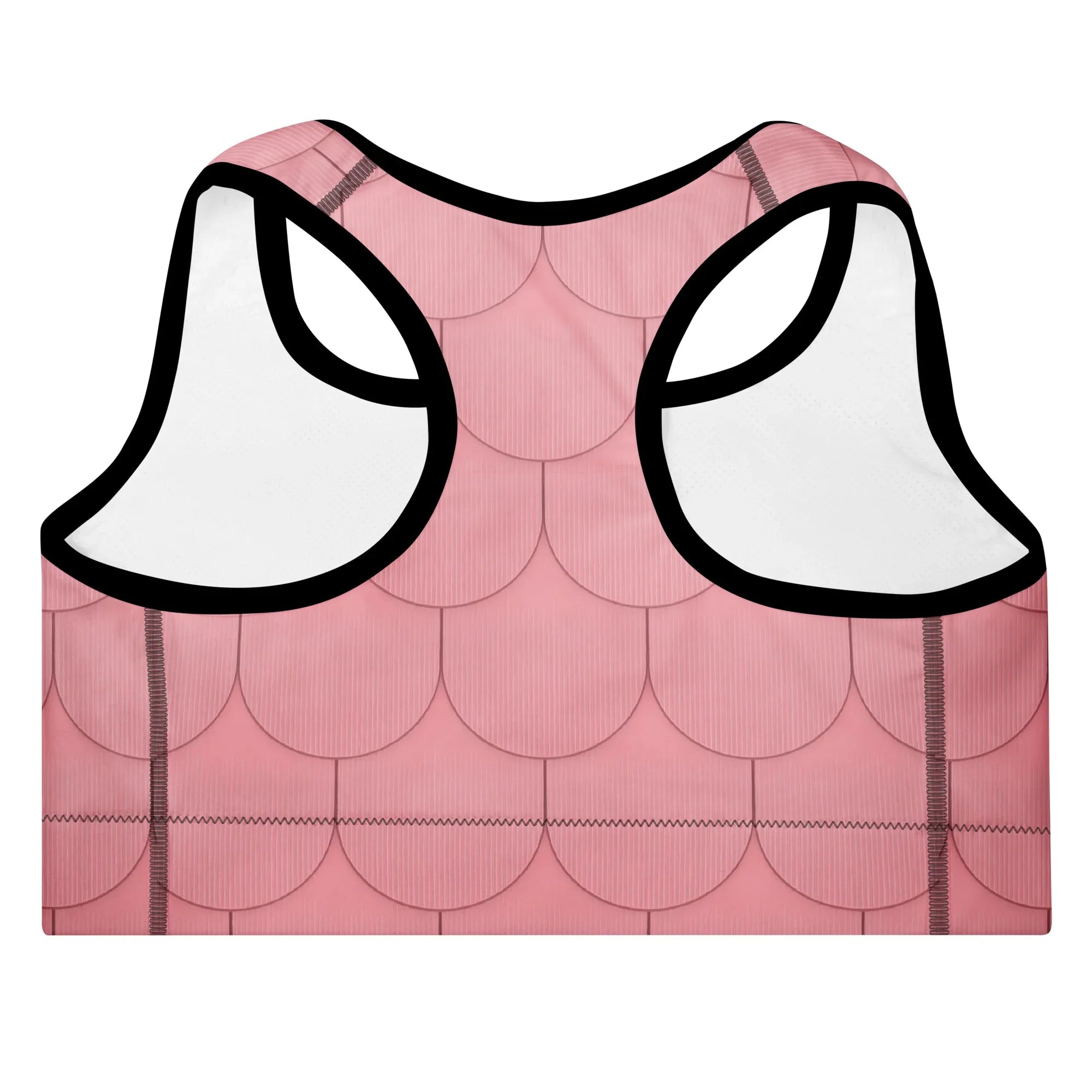 Padded Sports Bra Sports Bra AwRans Clothing all-over-print-padded-sports-bra-black-back-67ec0df0a27f1