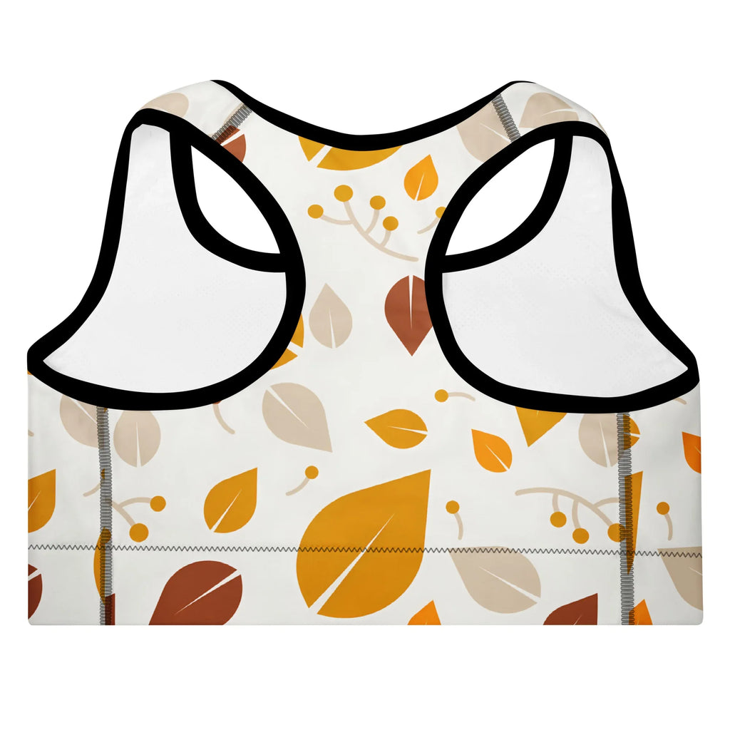 Padded Sports Bra Sports Bra AwRans Clothing all-over-print-padded-sports-bra-black-back-67ec0e75e9601