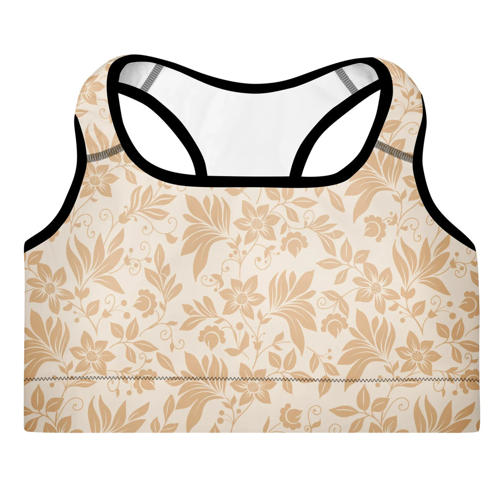 Padded Sports Bra Sports Bra AwRans Clothing all-over-print-padded-sports-bra-black-front-67ec0cec29eb6
