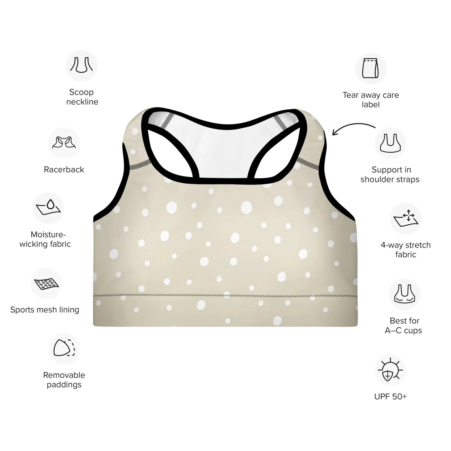 Padded Sports Bra - AwRans Clothing