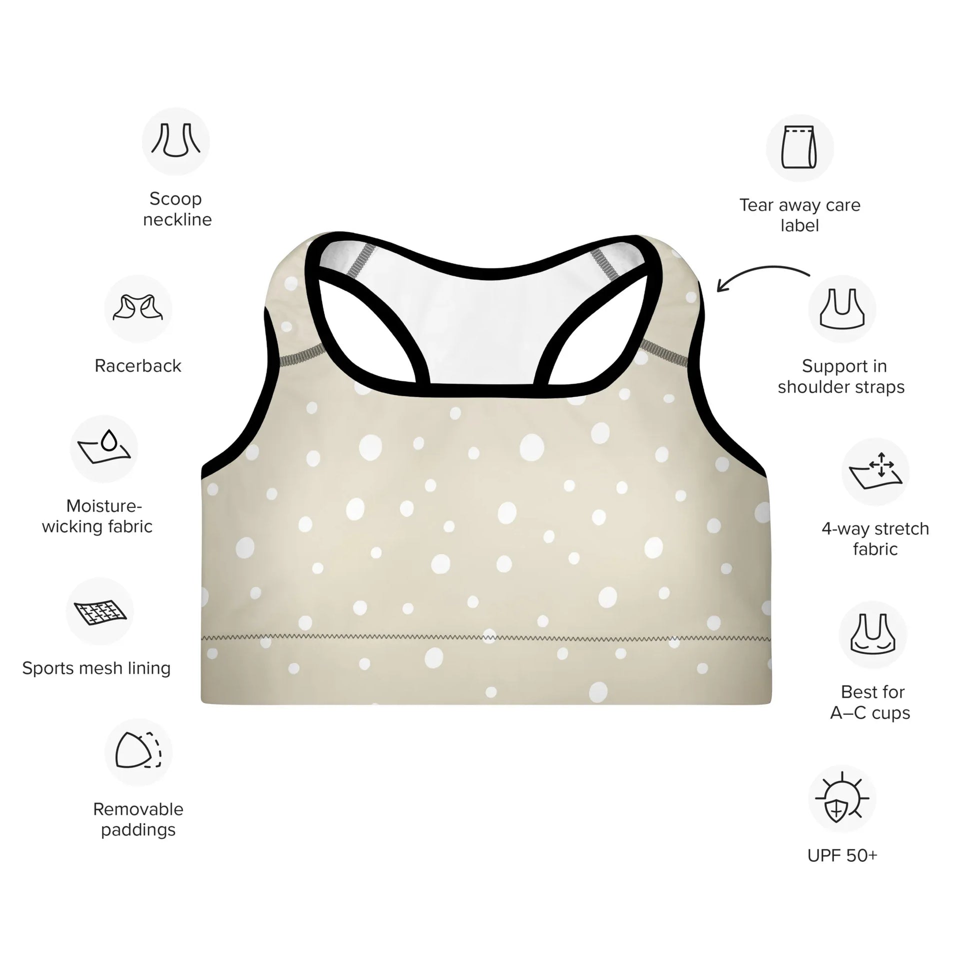 Padded Sports Bra - AwRans Clothing