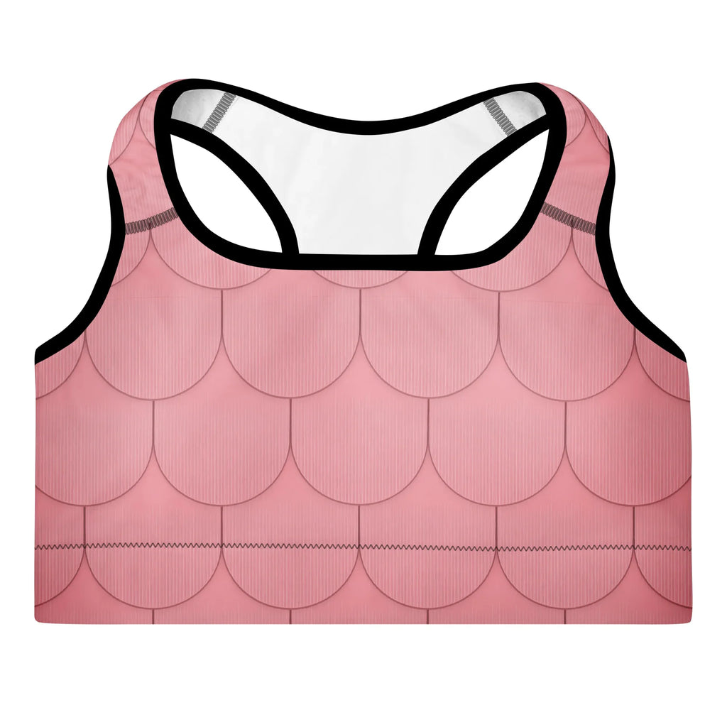 Padded Sports Bra Sports Bra AwRans Clothing all-over-print-padded-sports-bra-black-front-67ec0df0a350a