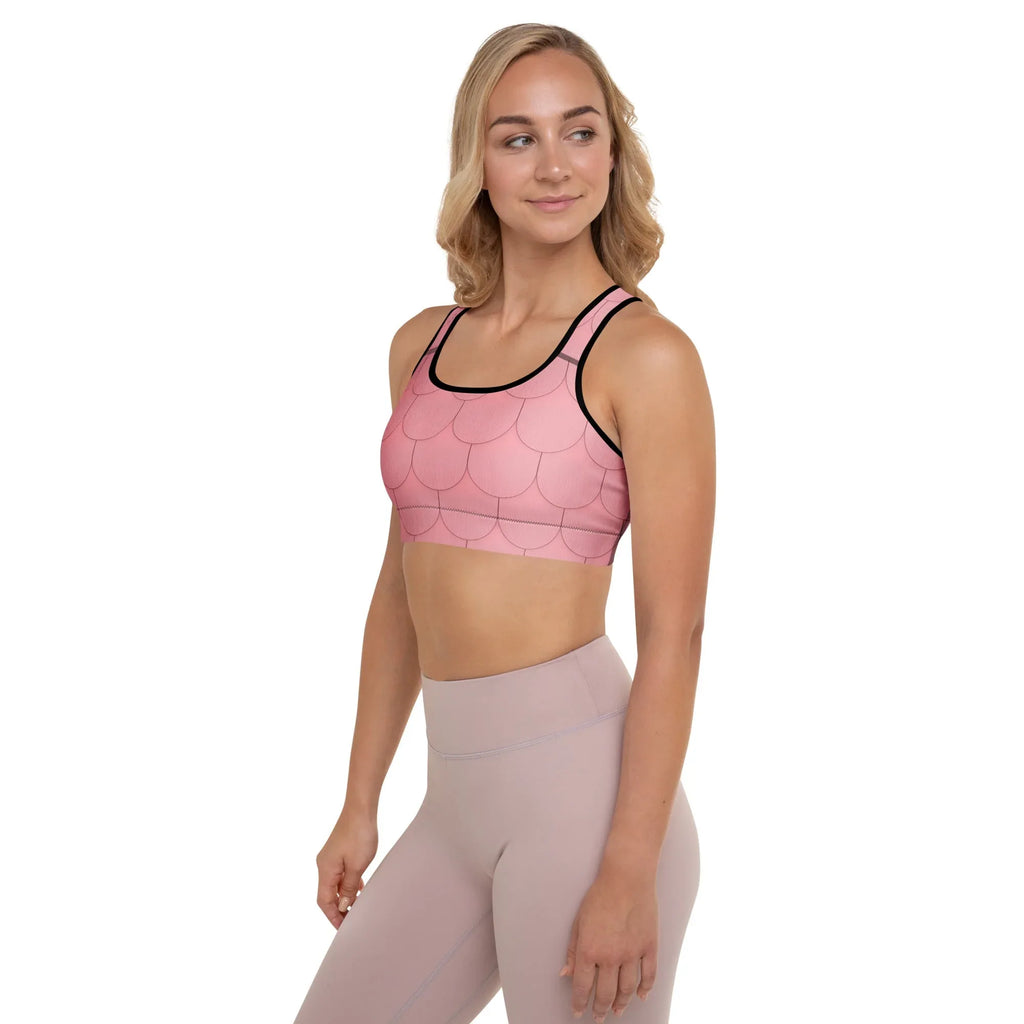 Padded Sports Bra Sports Bra AwRans Clothing all-over-print-padded-sports-bra-black-left-67ec0df0a3217