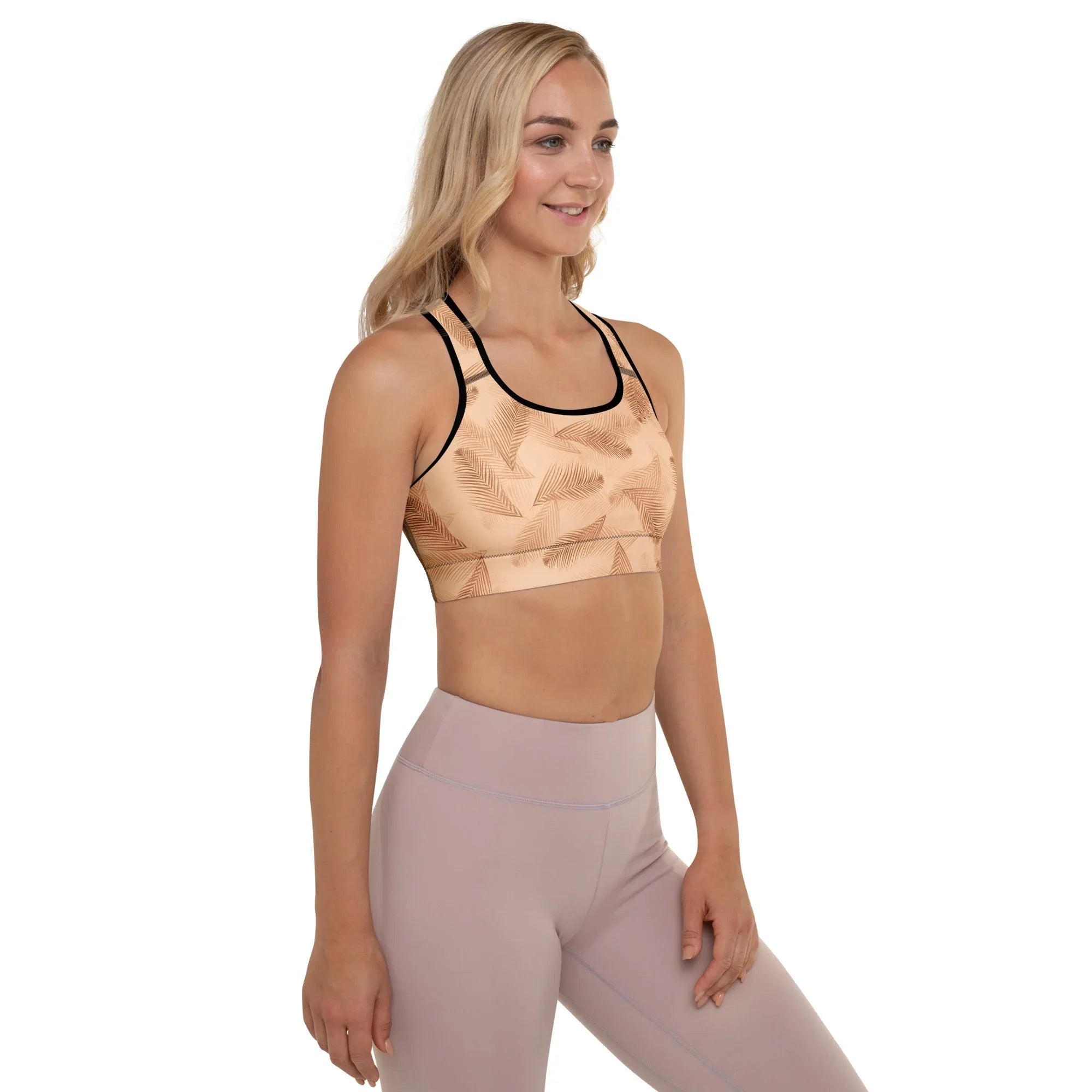 Padded Sports Bra Sports Bra AwRans Clothing all-over-print-padded-sports-bra-black-right-67ec0861c16f9