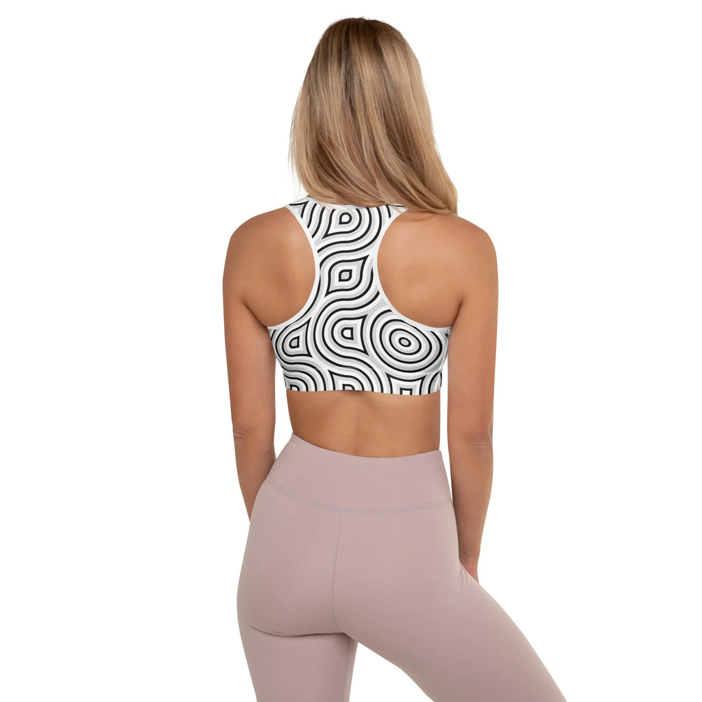 Padded Sports Bra Sports Bra AwRans Clothing all-over-print-padded-sports-bra-white-back-67ec08e3db3f4