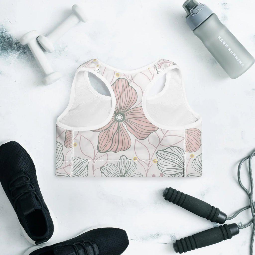 Padded Sports Bra Sports Bra AwRans Clothing all-over-print-padded-sports-bra-white-back-67ec0965262dd