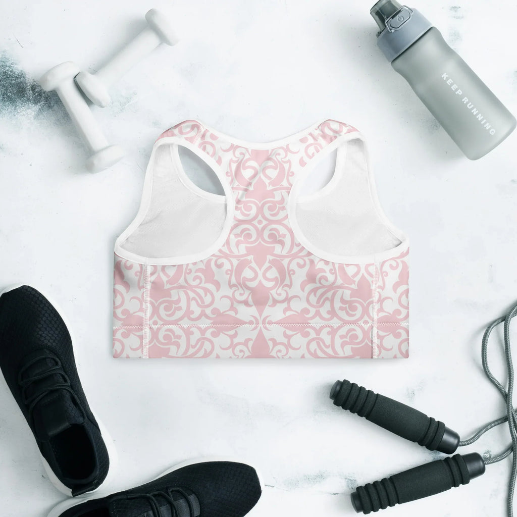 Padded Sports Bra Sports Bra AwRans Clothing all-over-print-padded-sports-bra-white-back-67ec09e89dc2d