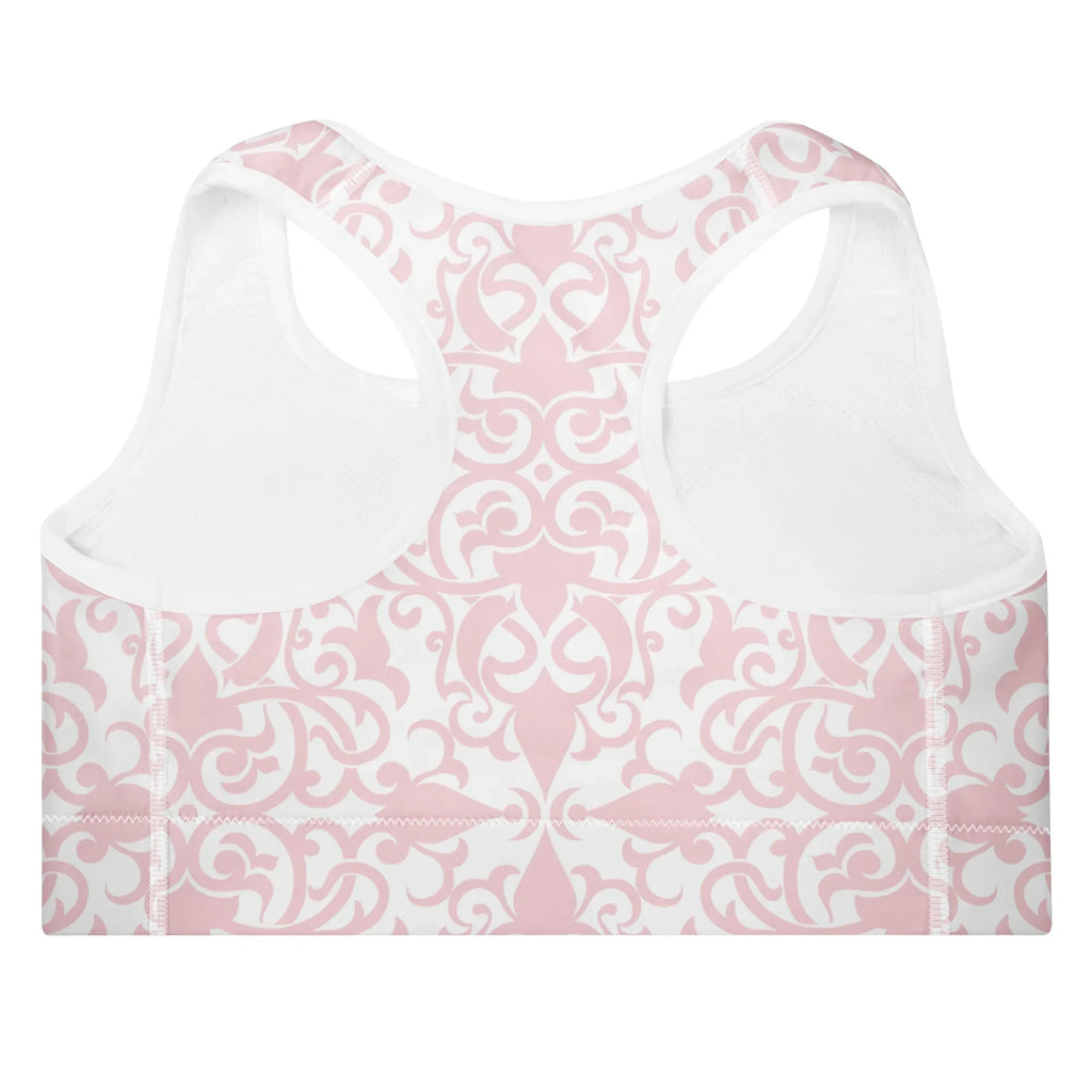 Padded Sports Bra Sports Bra AwRans Clothing all-over-print-padded-sports-bra-white-back-67ec09e89dea3